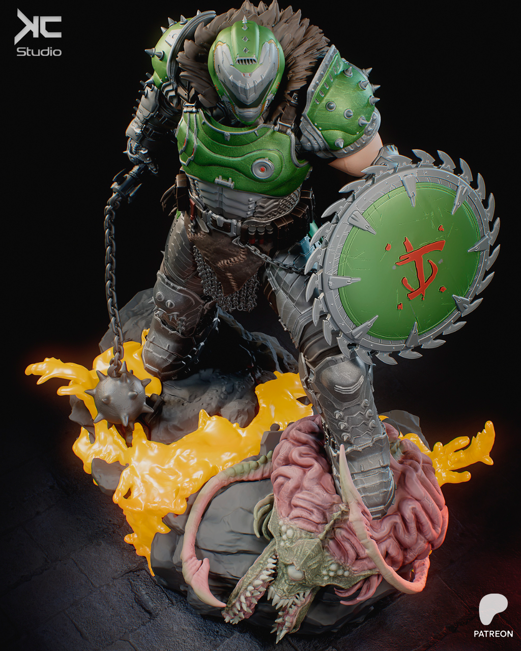 Doom Slayer | DOOM: The Dark Ages Fan Art | Fully Magnetized Collectible Figurine