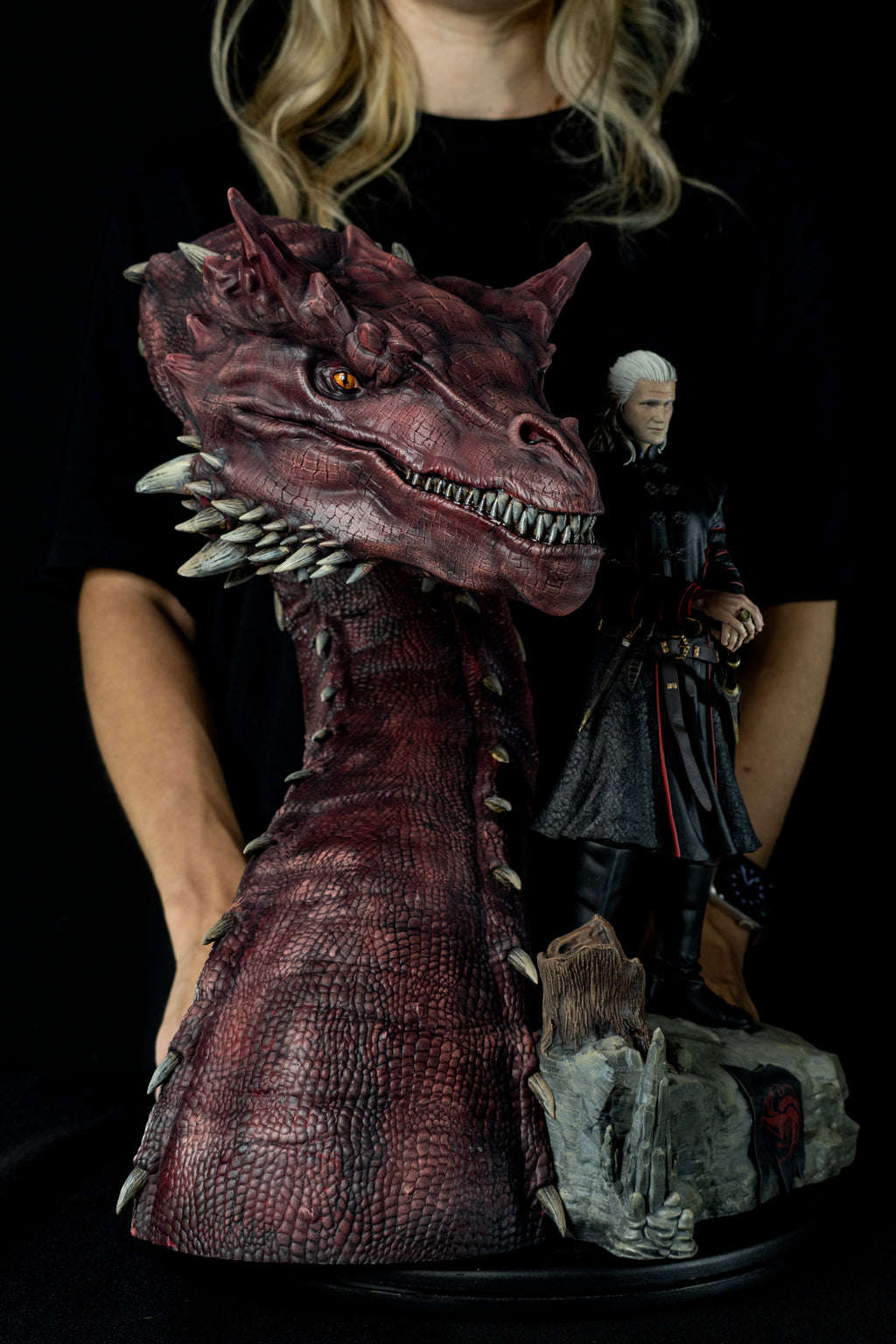 Daemon Targaryen & Caraxes | House of the Dragon Fan Art | Fully Magnetized Collectible Figurine