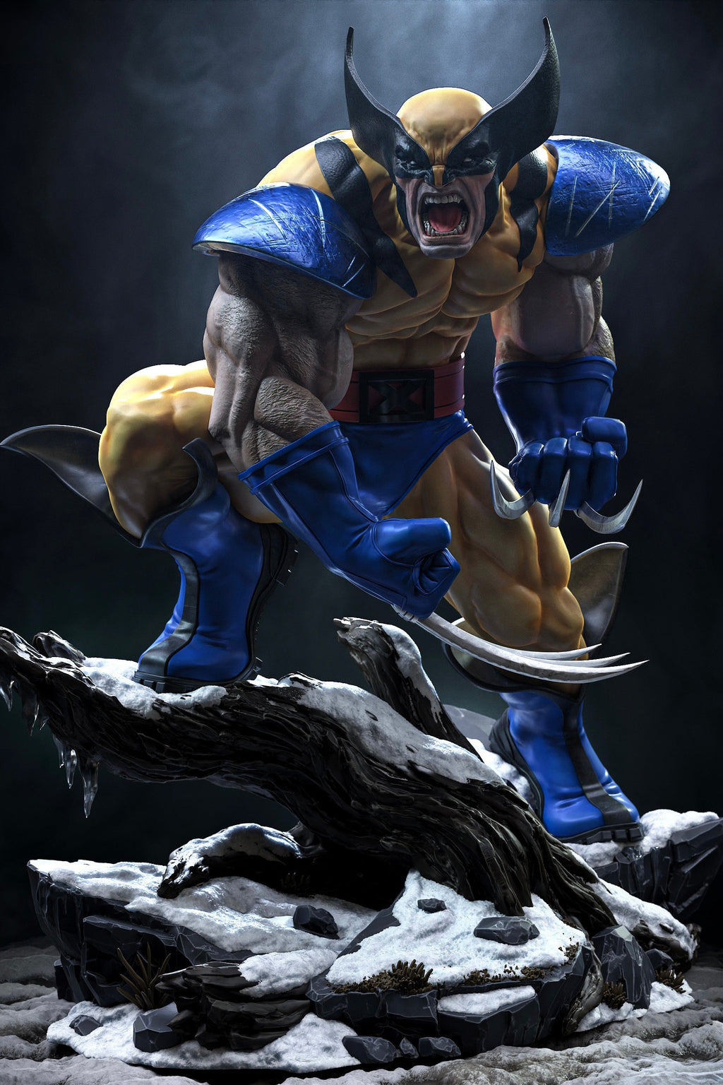 Wolverine | X-Men | Fan Art – Fully Magnetized Hand-Painted Figure
