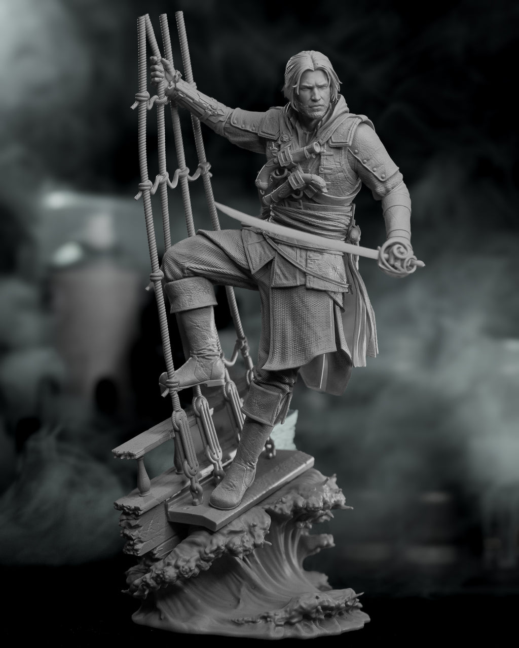 Edward Kenway | Assassin's Creed IV: Black Flag Fan Art | Fully Magnetized Collectible Figurine