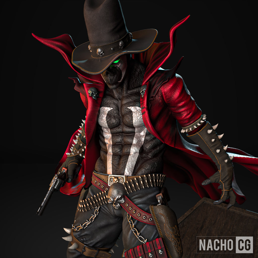 Gunslinger Spawn | Spawn / Image Comics | Fan Art | Fully Magnetized Figurine