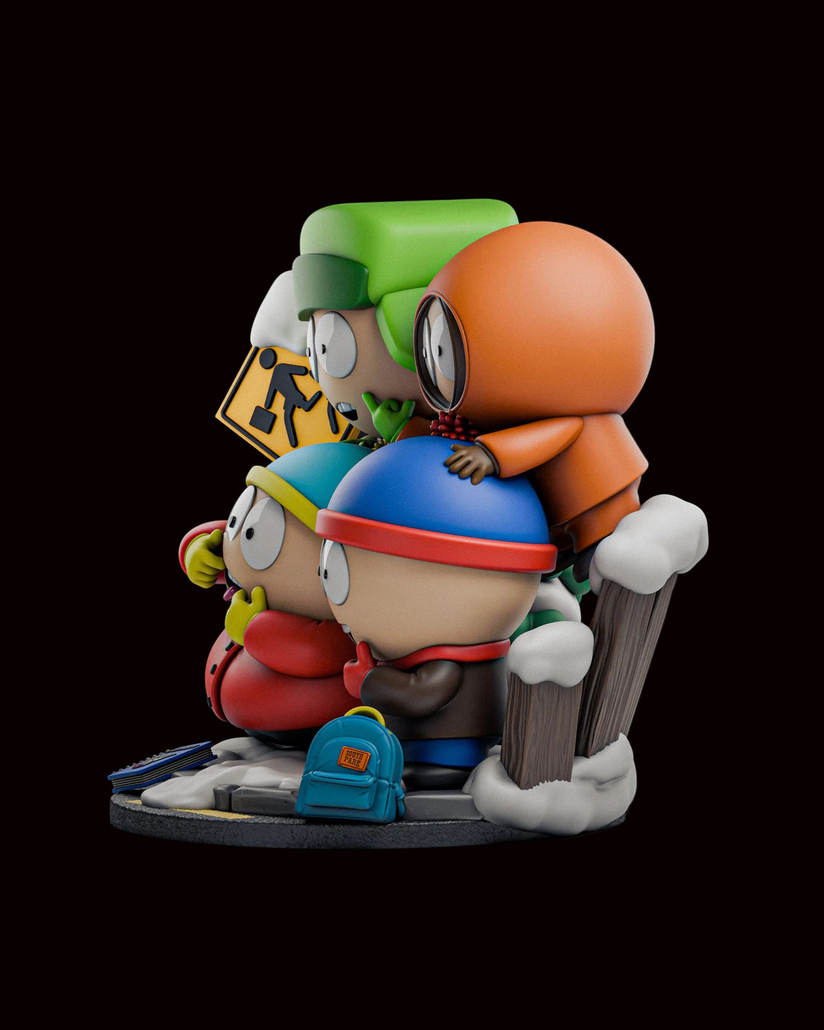 South Park Boys (Stan, Kyle, Cartman & Kenny) | South Park | Fan Art | Fully Magnetized Figurine