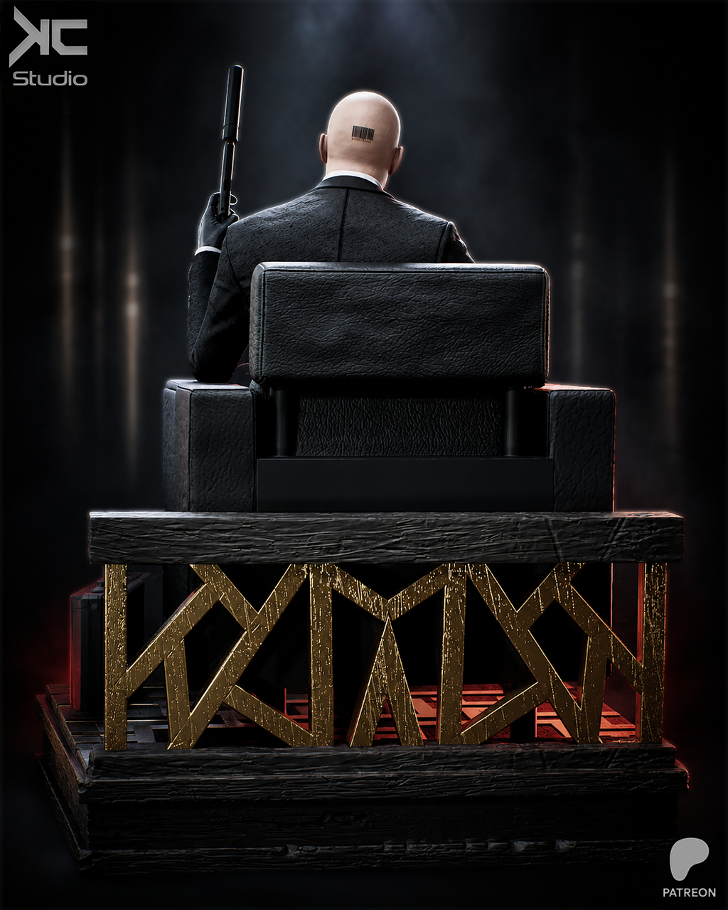 Agent 47 | Hitman | Fan Art | Fully Magnetized Figurine