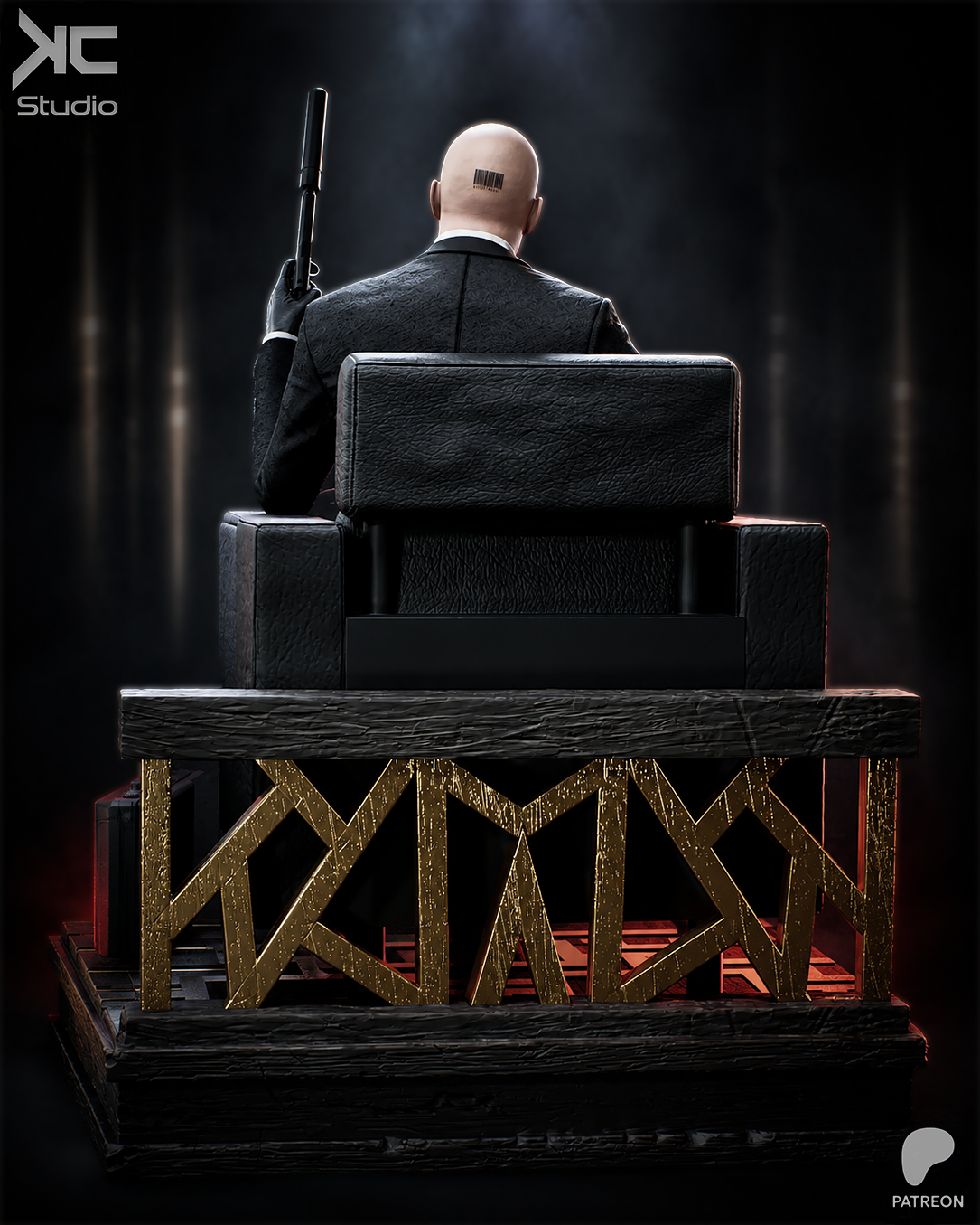 Agent 47 | Hitman | Fan Art | Fully Magnetized Figurine