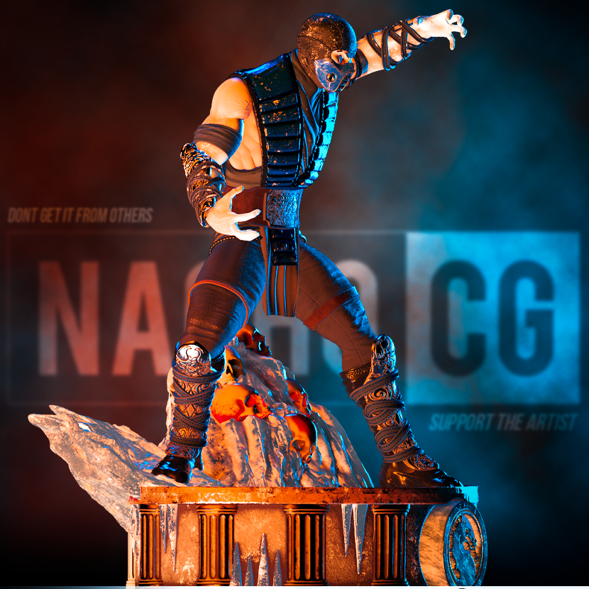 Sub-Zero | Mortal Kombat | Fan Art | Fully Magnetized Figurine