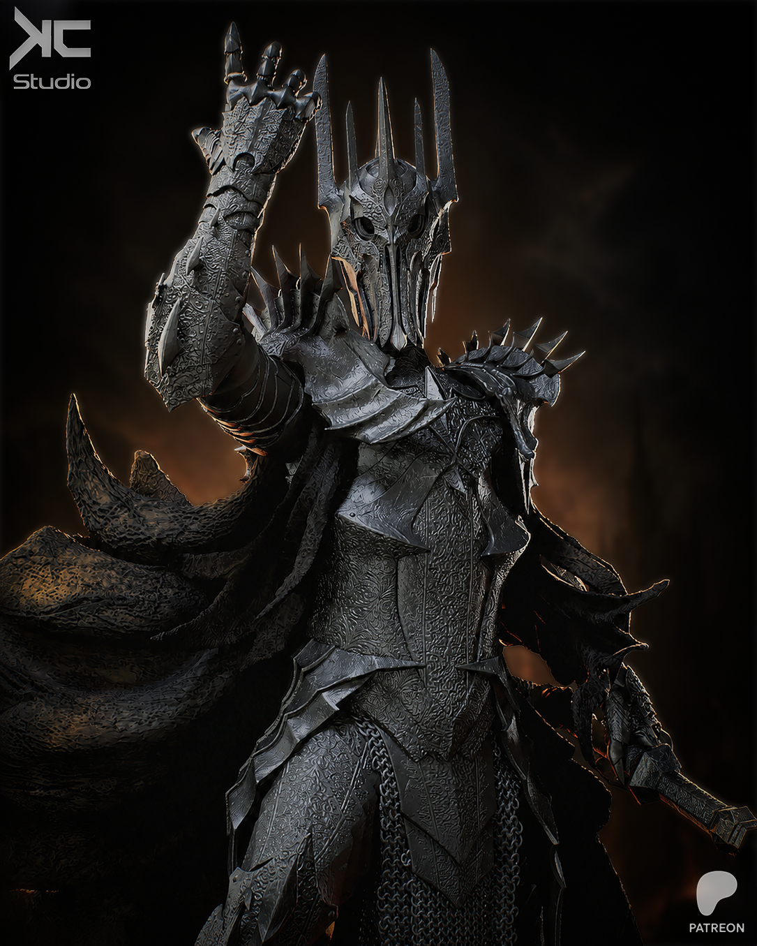 Sauron | The Lord of the Rings | Fan Art | Fully Magnetized Collectible Figurine