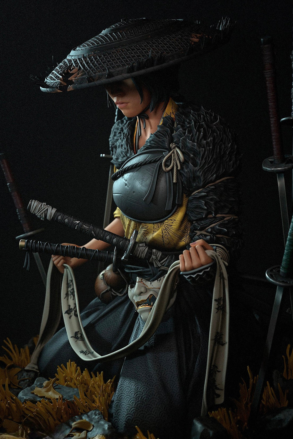 Atsu | Ghost of Yōtei Fan Art | Fully Magnetized Collectible Figurine