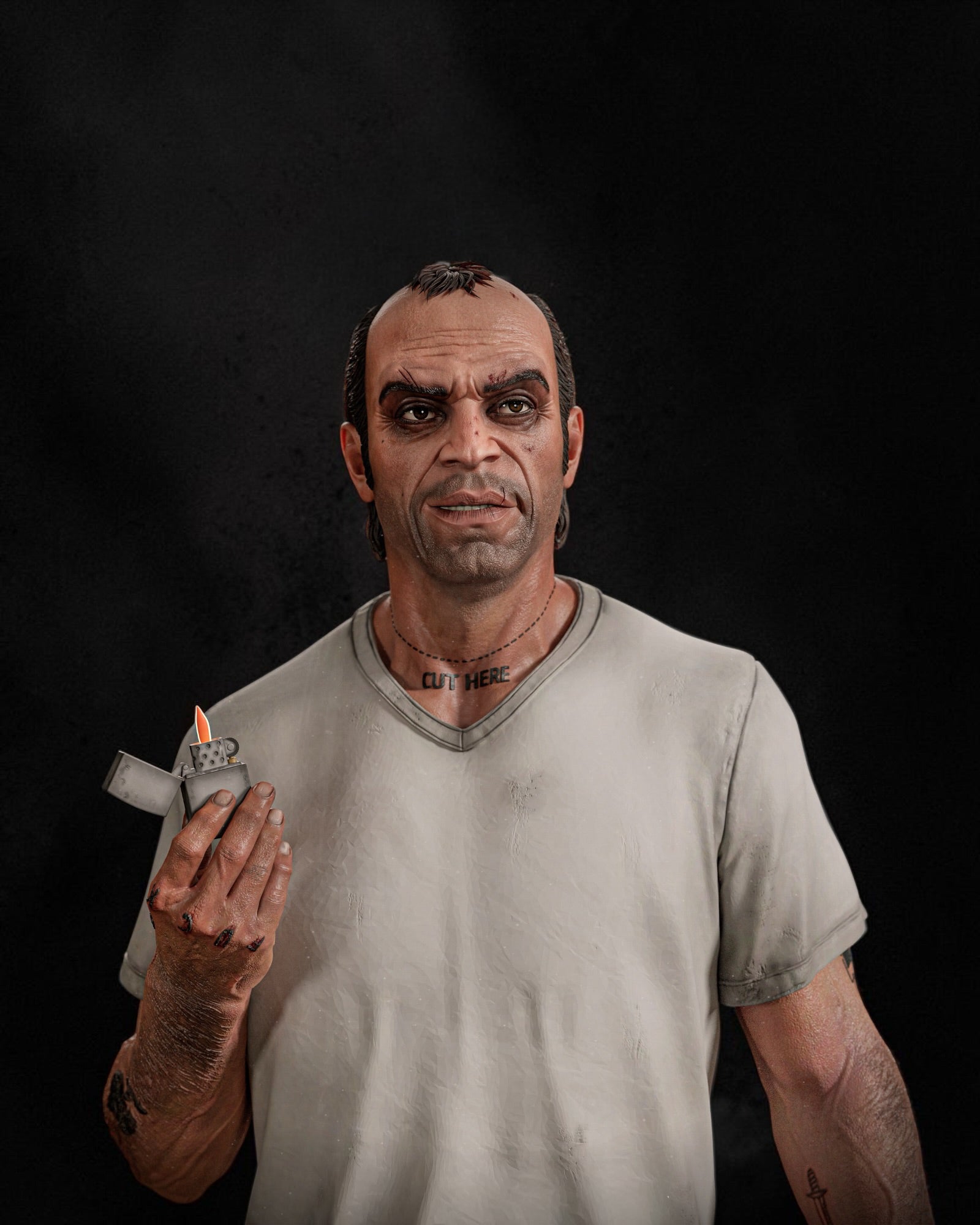 Trevor Philips | Grand Theft Auto V | Fan Art – Fully Magnetized Hand-Painted Figure