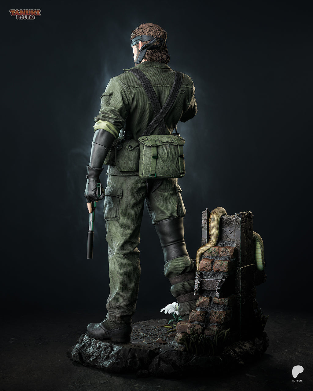 Big Boss (Naked Snake) | Metal Gear Solid | Fan Art | Fully Magnetized Collectible Figurine