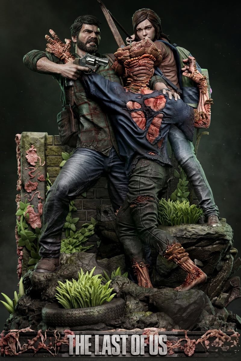 Колекційна діорама Джоела, Еллі та Клікера у масштабі 1/6 | The Last of Us | Фан-арт