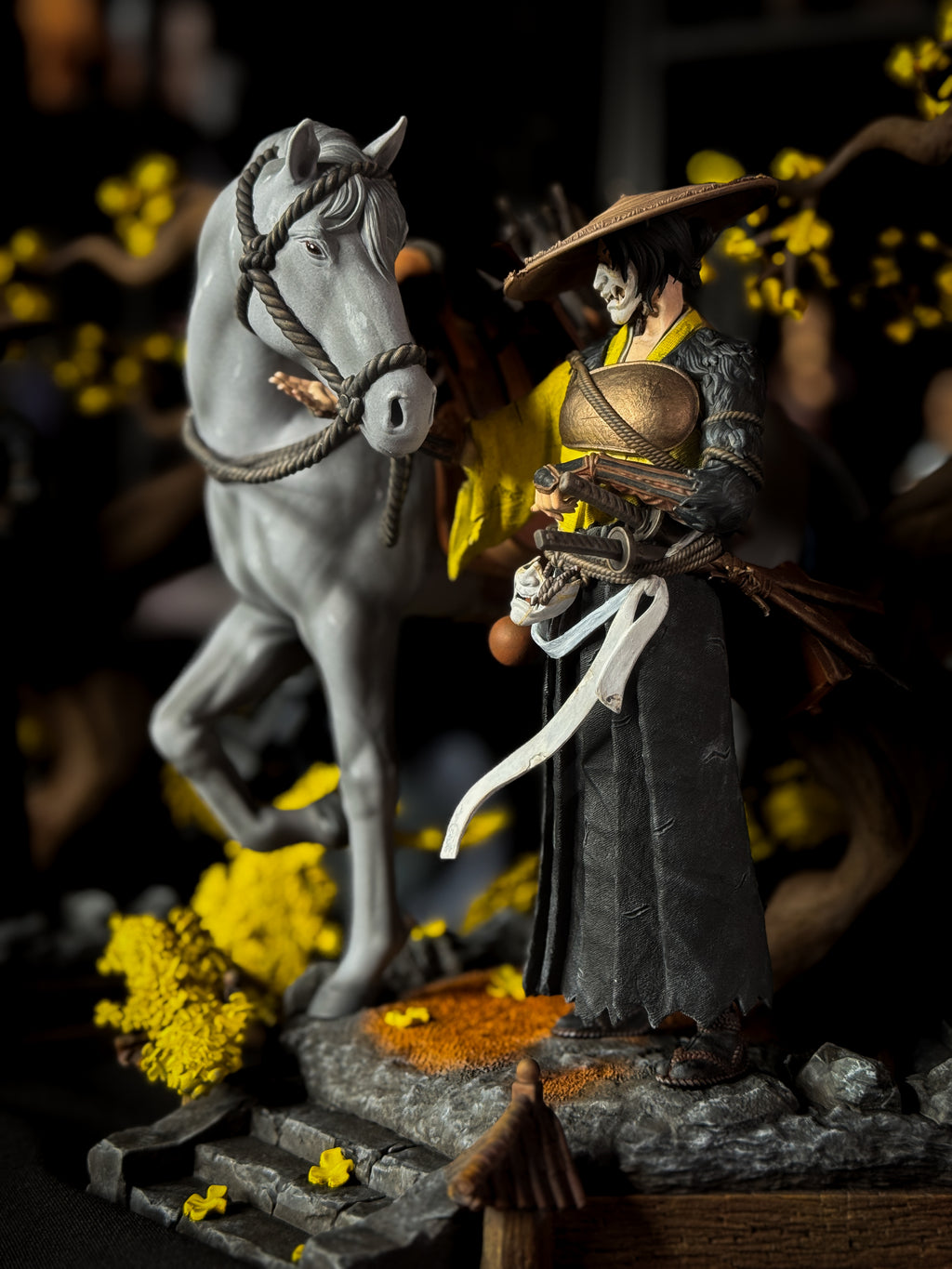 The Ghost | Ghost of Yōtei Fan Art | Fully Magnetized Collectible Figurine