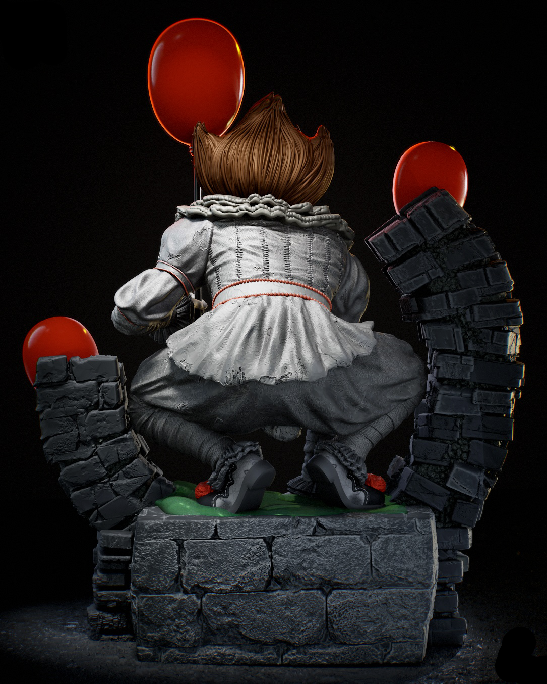Pennywise | IT | Movie Collectible | Fan Art | Fully Magnetized Figurine