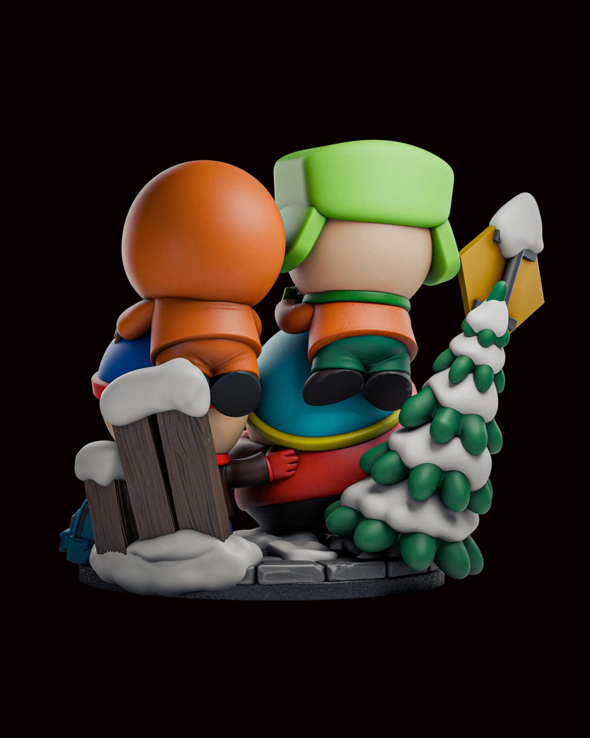 South Park Boys (Stan, Kyle, Cartman & Kenny) | South Park | Fan Art | Fully Magnetized Figurine