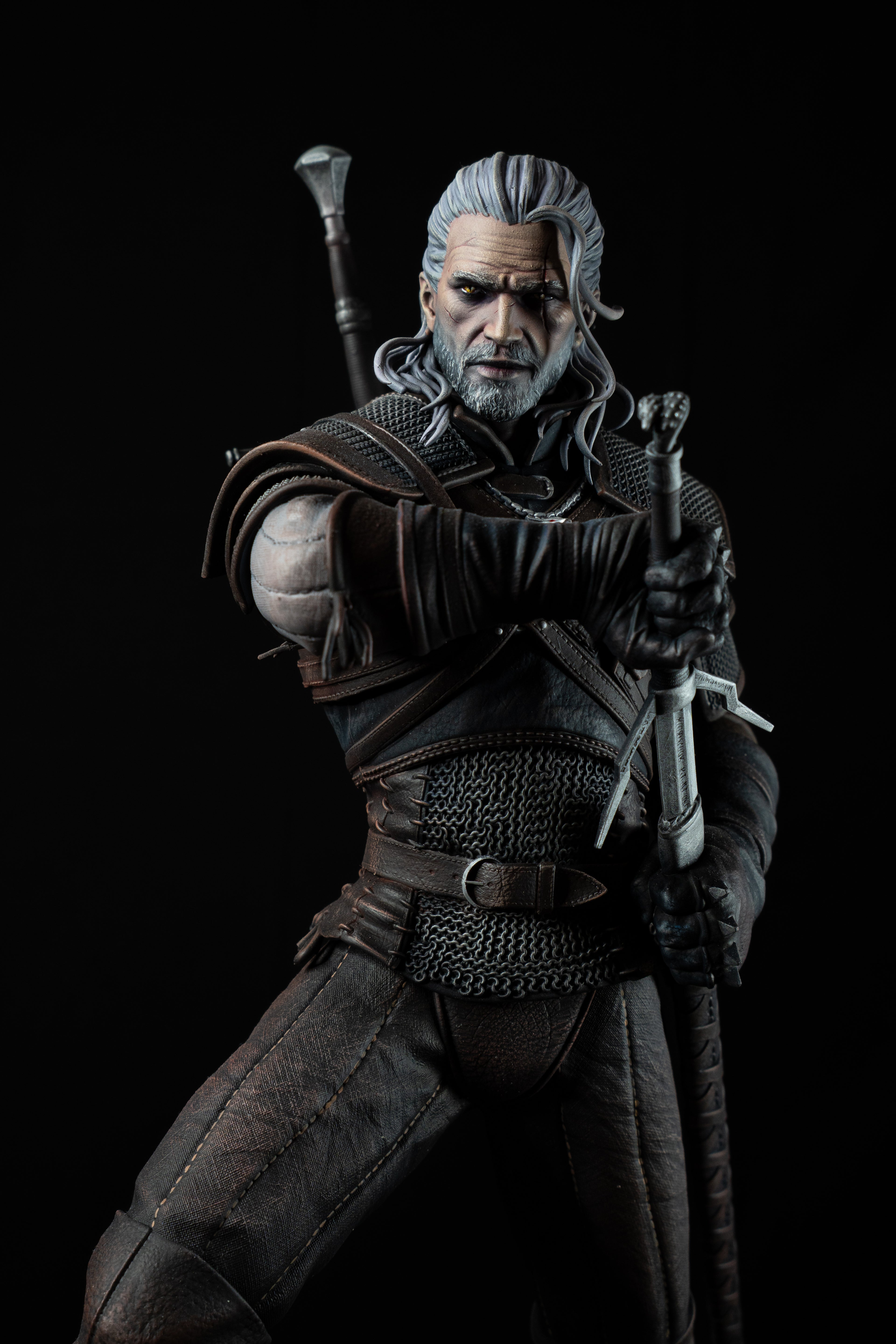 Geralt Hand-Painted Fully Magnetised Premium Figure