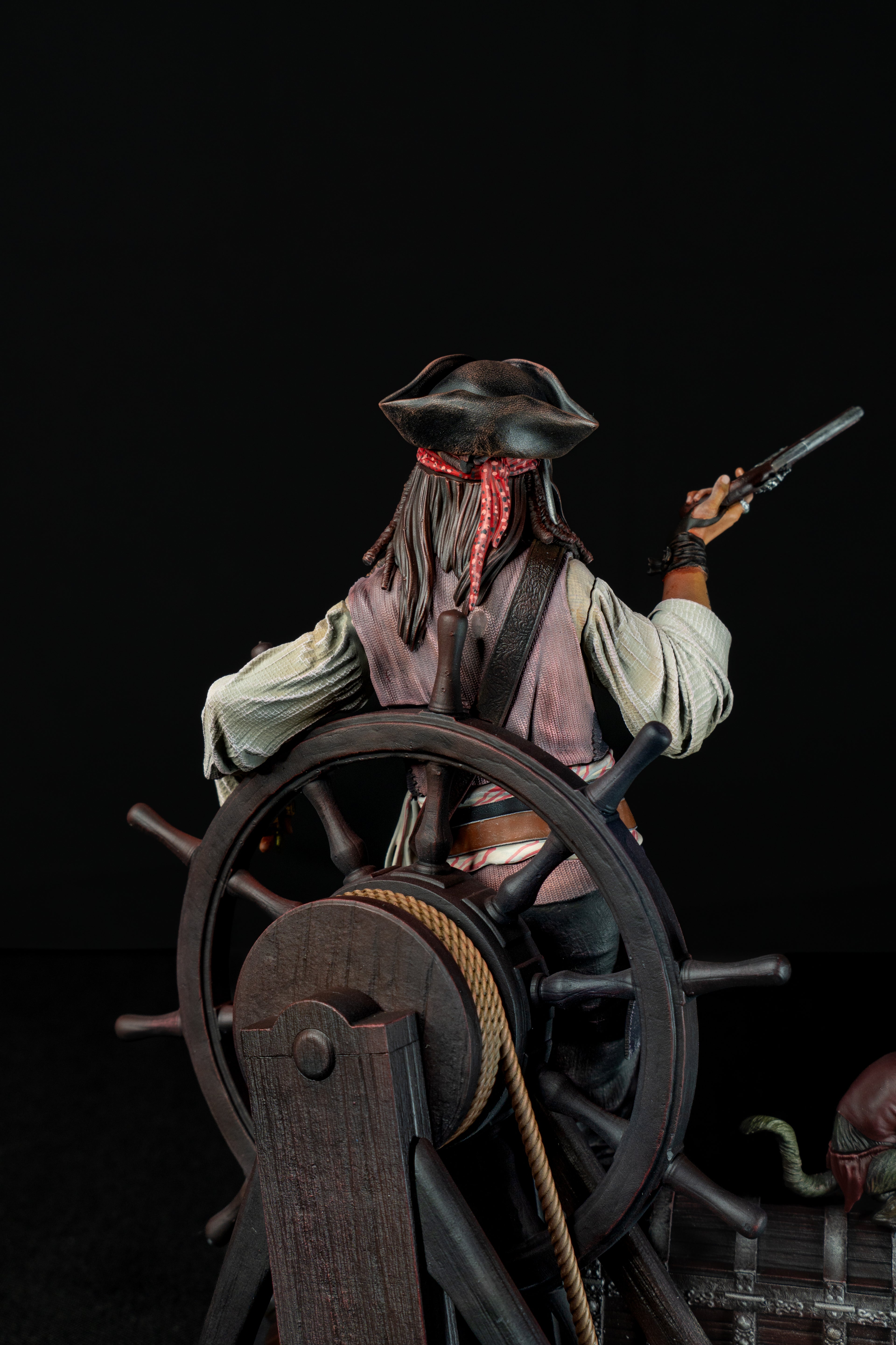 Captain Jack Sparrow | Pirates of the Caribbean | Fan Art – Fully Magnetized Hand-Painted Figure