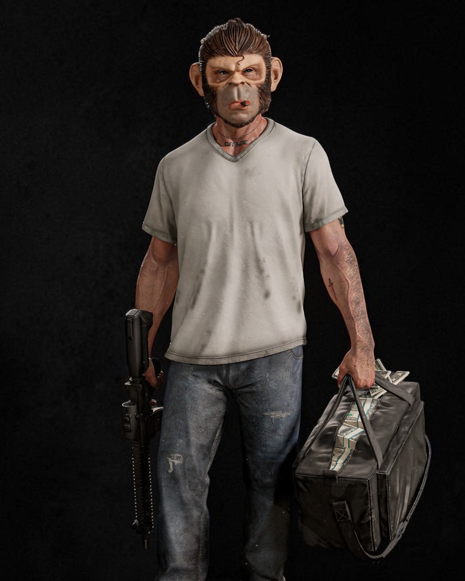 Trevor Philips | Grand Theft Auto V | Fan Art – Fully Magnetized Hand-Painted Figure