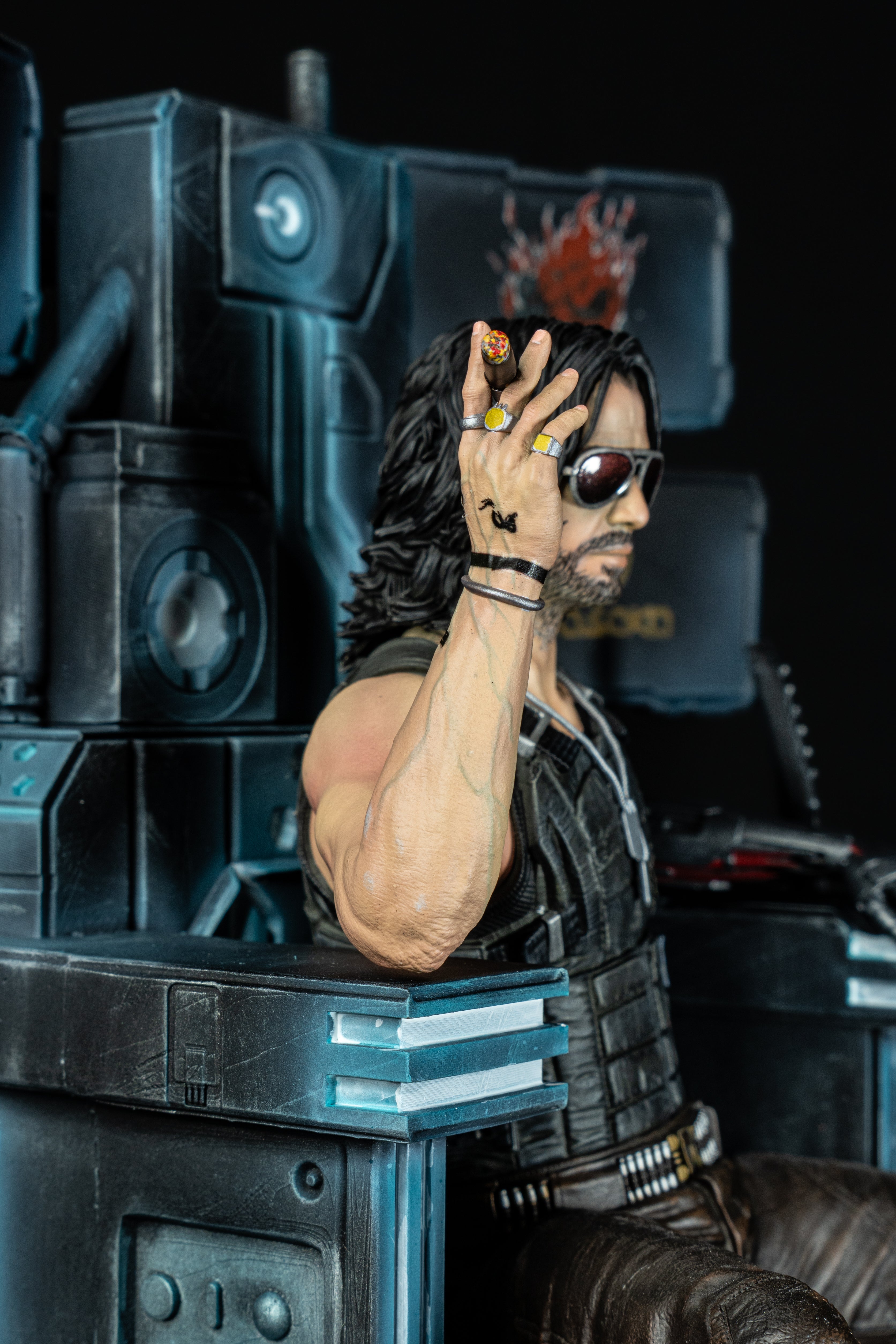 Collectible Fully Magnetized Johnny Silverhand Figurine | Cyberpunk 2077 | Fan Art