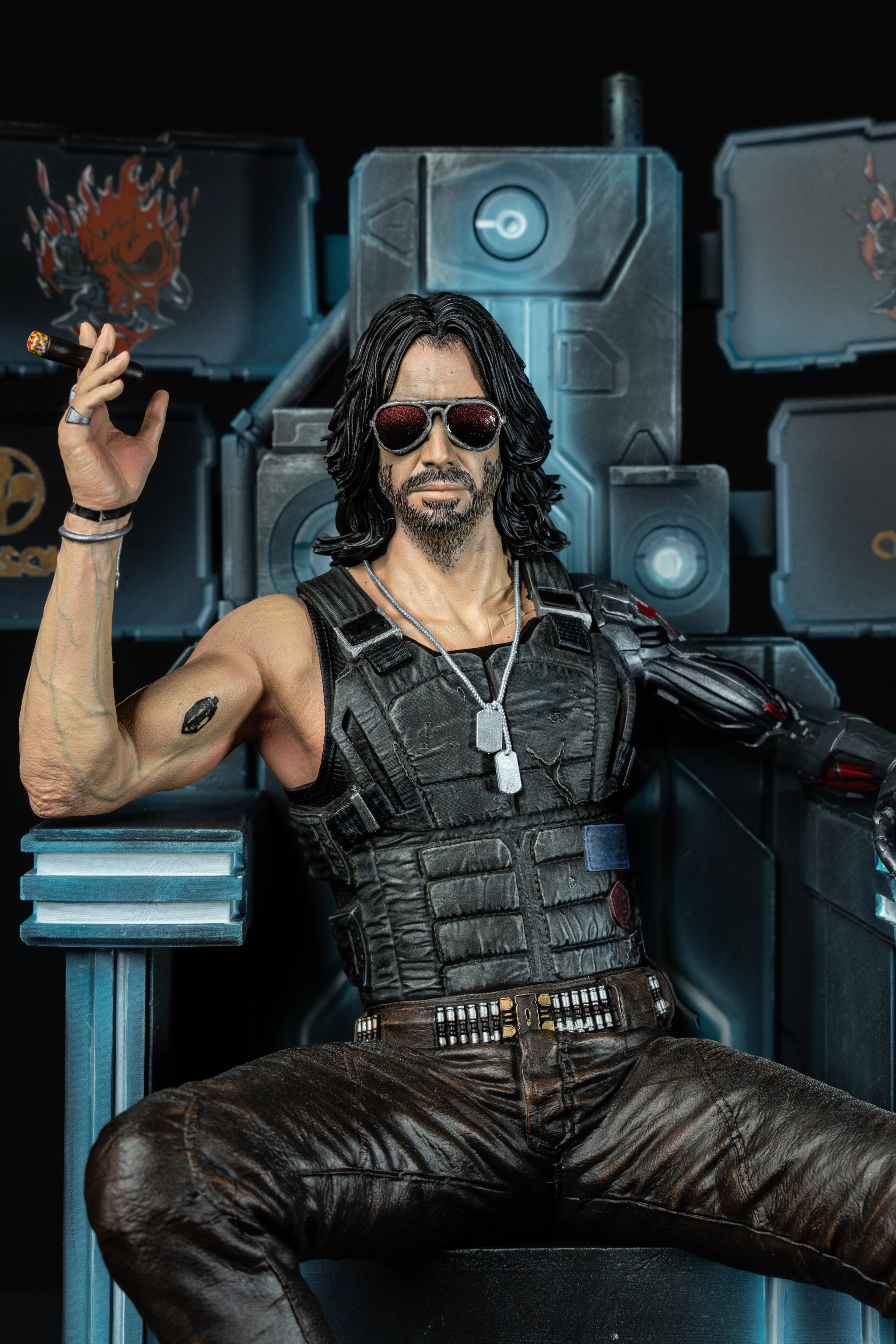 Collectible Fully Magnetized Johnny Silverhand Figurine | Cyberpunk 2077 | Fan Art