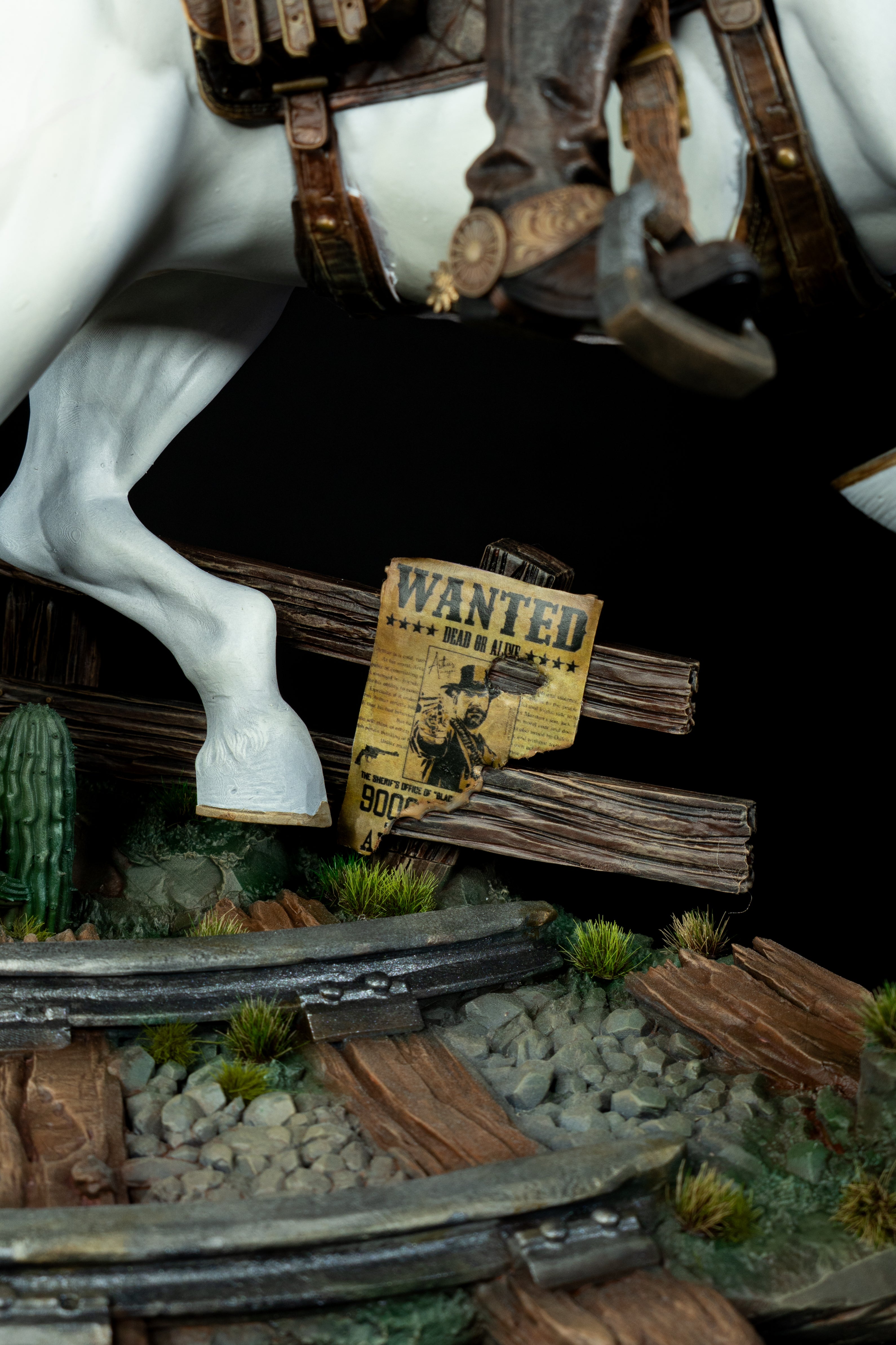 Arthur Morgan on Horse (RDR Fan Art) – Fully Magnetized Hand-Painted Figure