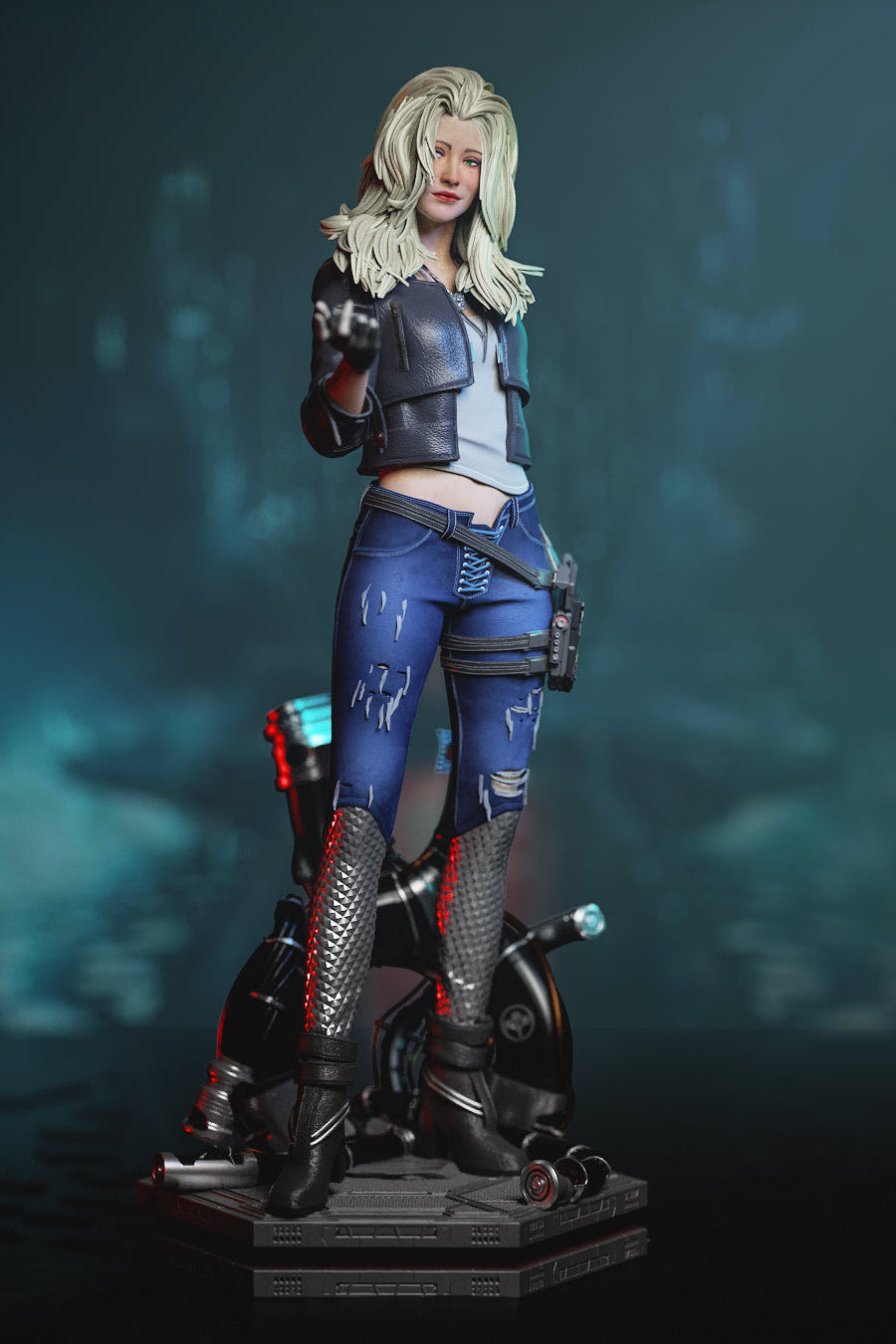 Alt Cunningham | Cyberpunk Fan Art | Fully Magnetized Collectible Figurine