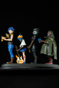 Гурт Gorillaz | 2-D, Noodle, Murdoc та Russel | Фан-арт | Повністю магнітний колекційний набір
