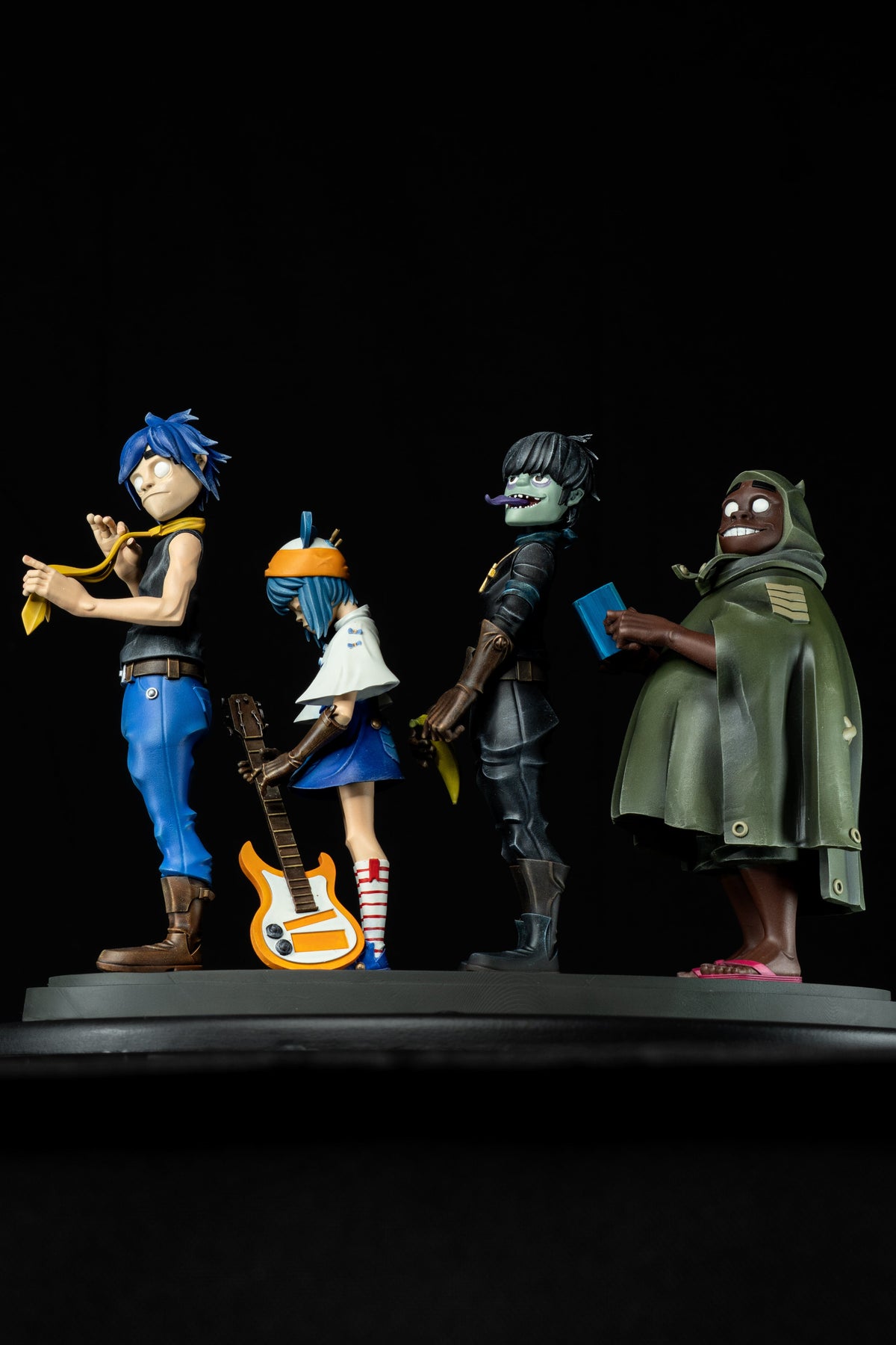 Gorillaz Band | 2-D, Noodle, Murdoc & Russel | Fan Art | Fully Magnetized Collectible Set