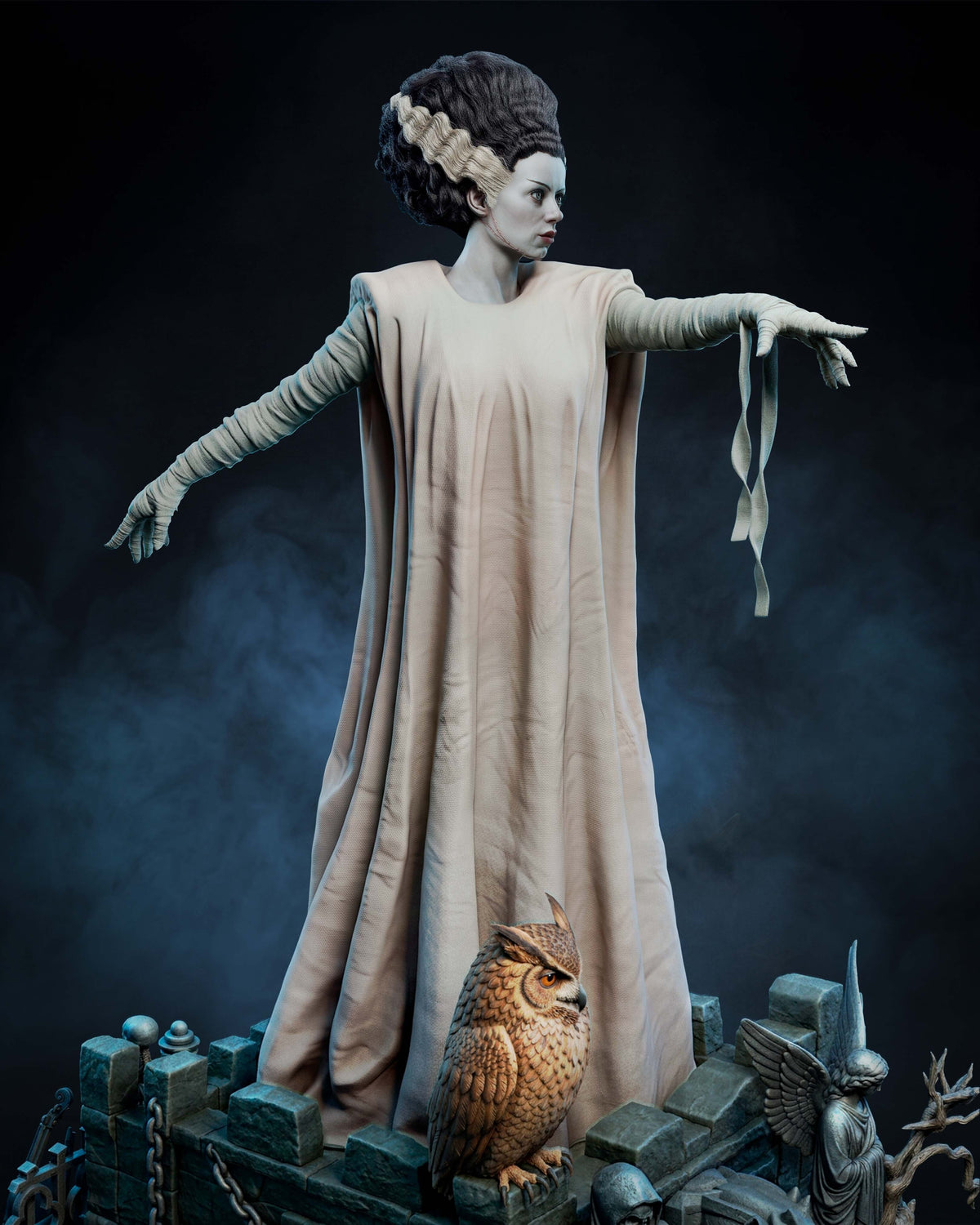 Bride of Frankenstein | Universal Monsters | Fan Art | Fully Magnetized Figurine