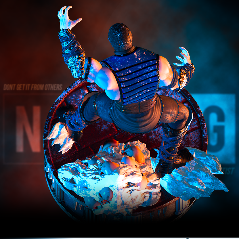 Sub-Zero | Mortal Kombat | Fan Art | Fully Magnetized Figurine