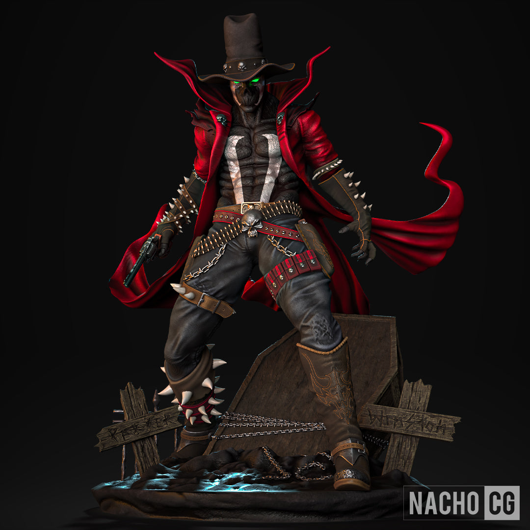 Gunslinger Spawn | Spawn / Image Comics | Fan Art | Fully Magnetized Figurine
