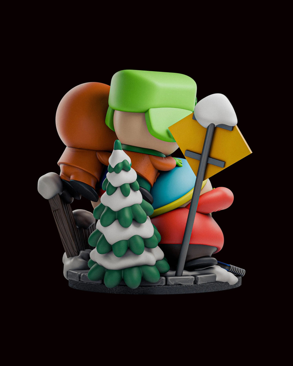 South Park Boys (Stan, Kyle, Cartman & Kenny) | South Park | Fan Art | Fully Magnetized Figurine