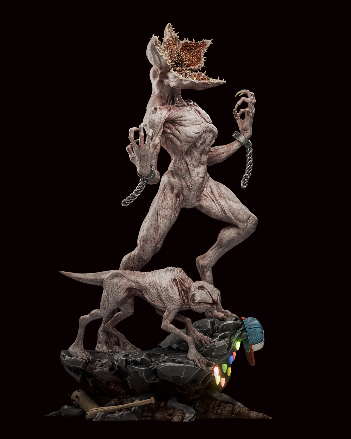 Demogorgon & Demodog | Stranger Things | Fan Art | Fully Magnetized Figurine