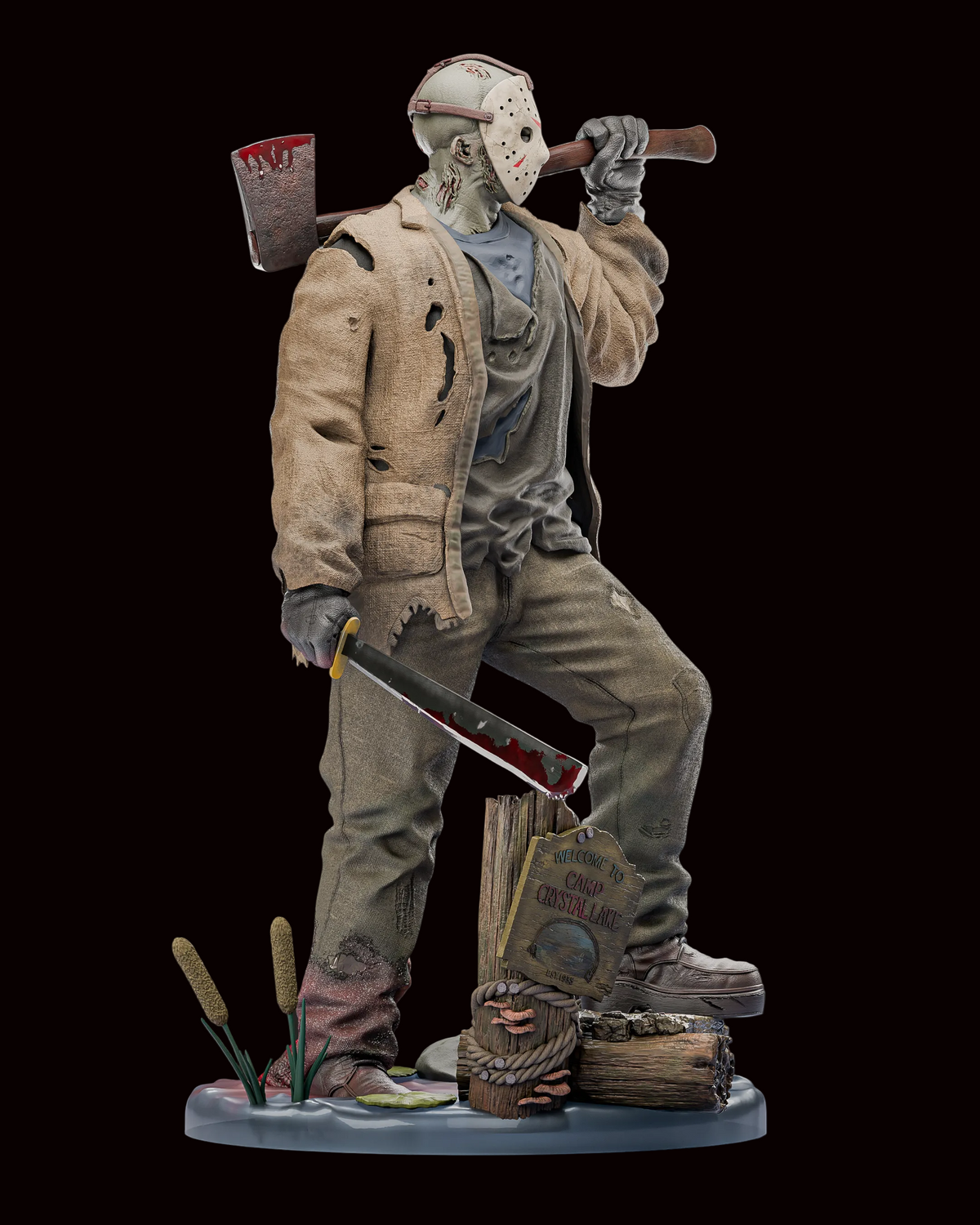 Jason Voorhees (Freddy vs. Jason) | Friday the 13th | Fan Art | Fully Magnetized Figurine