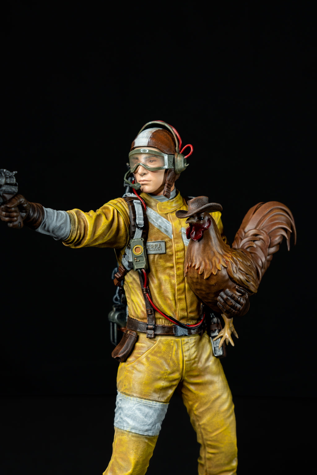 Raider with Scrappy the Rooster (Arc Raiders Fan Art) – Fully Magnetized Figure