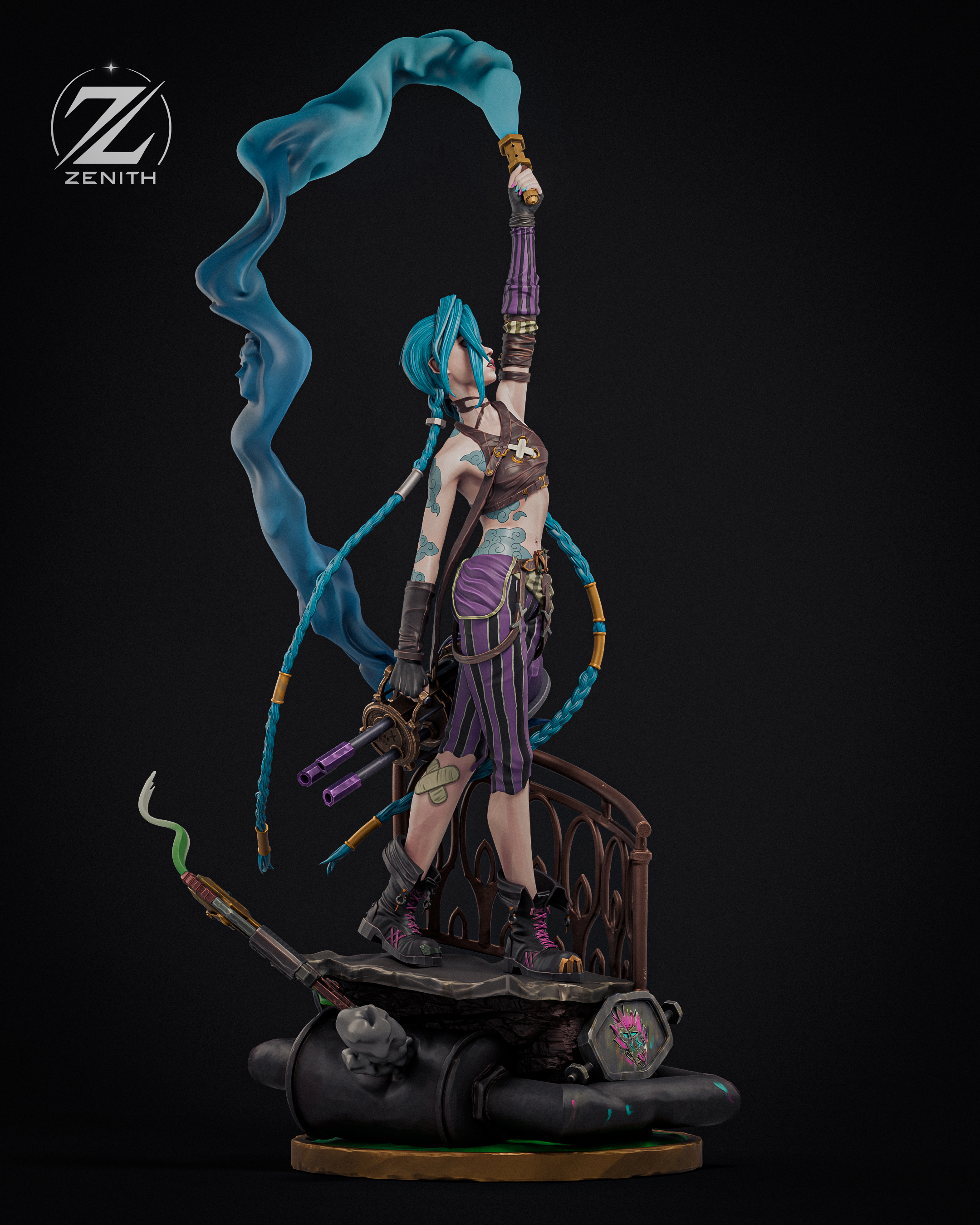 Jinx | Arcane | Fan Art | Fully Magnetized Collectible Figurine