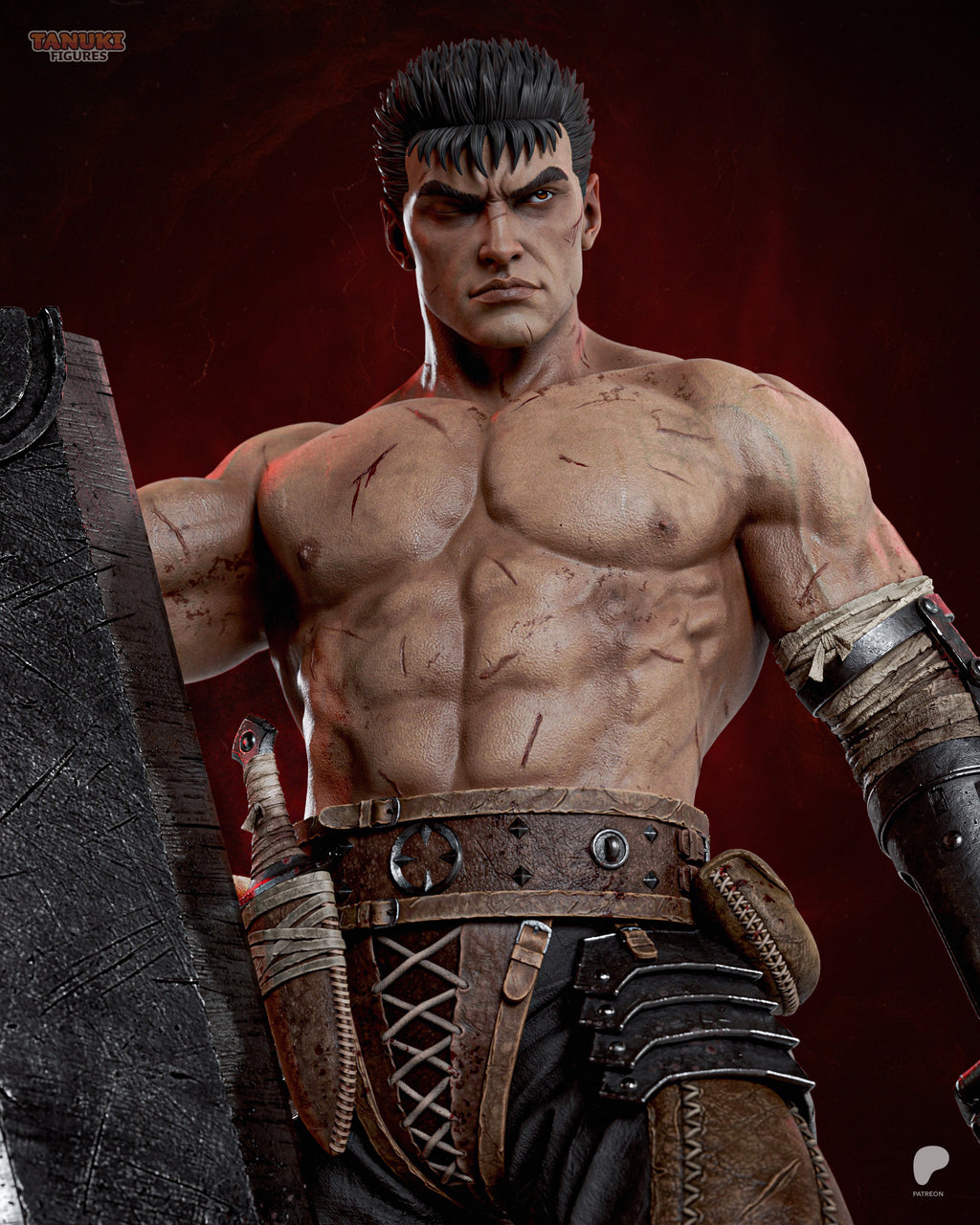 Guts Black Swordsman | Berserk Fan Art | Fully Magnetized Collectible Figurine