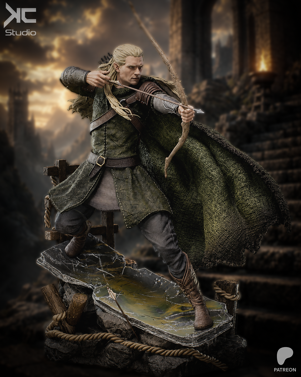 Legolas Greenleaf | The Lord of the Rings | Fan Art | Fully Magnetized Figurine