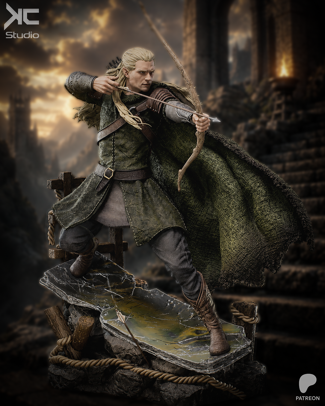 Legolas Greenleaf | The Lord of the Rings | Fan Art | Fully Magnetized Figurine