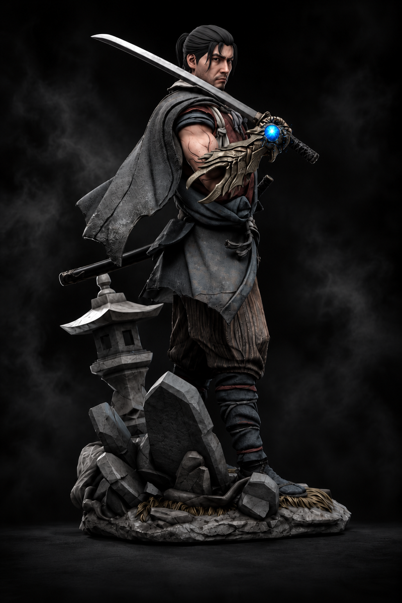 Musashi | Onimusha: Way of the Sword | Fan Art | Fully Magnetized Collectible Figurine