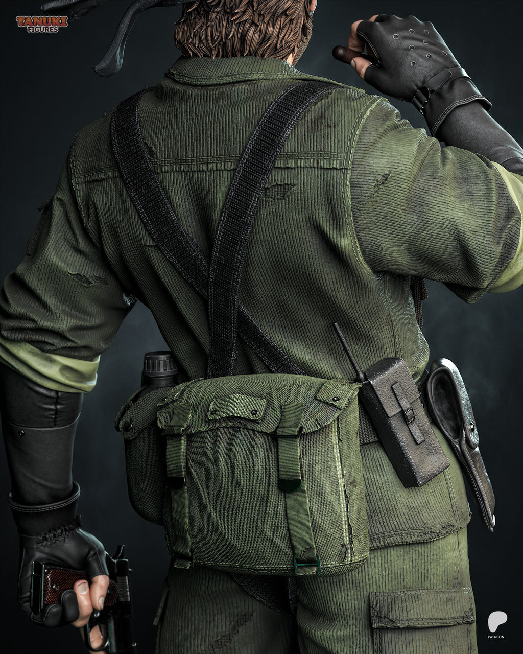 Big Boss (Naked Snake) | Metal Gear Solid | Fan Art | Fully Magnetized Collectible Figurine