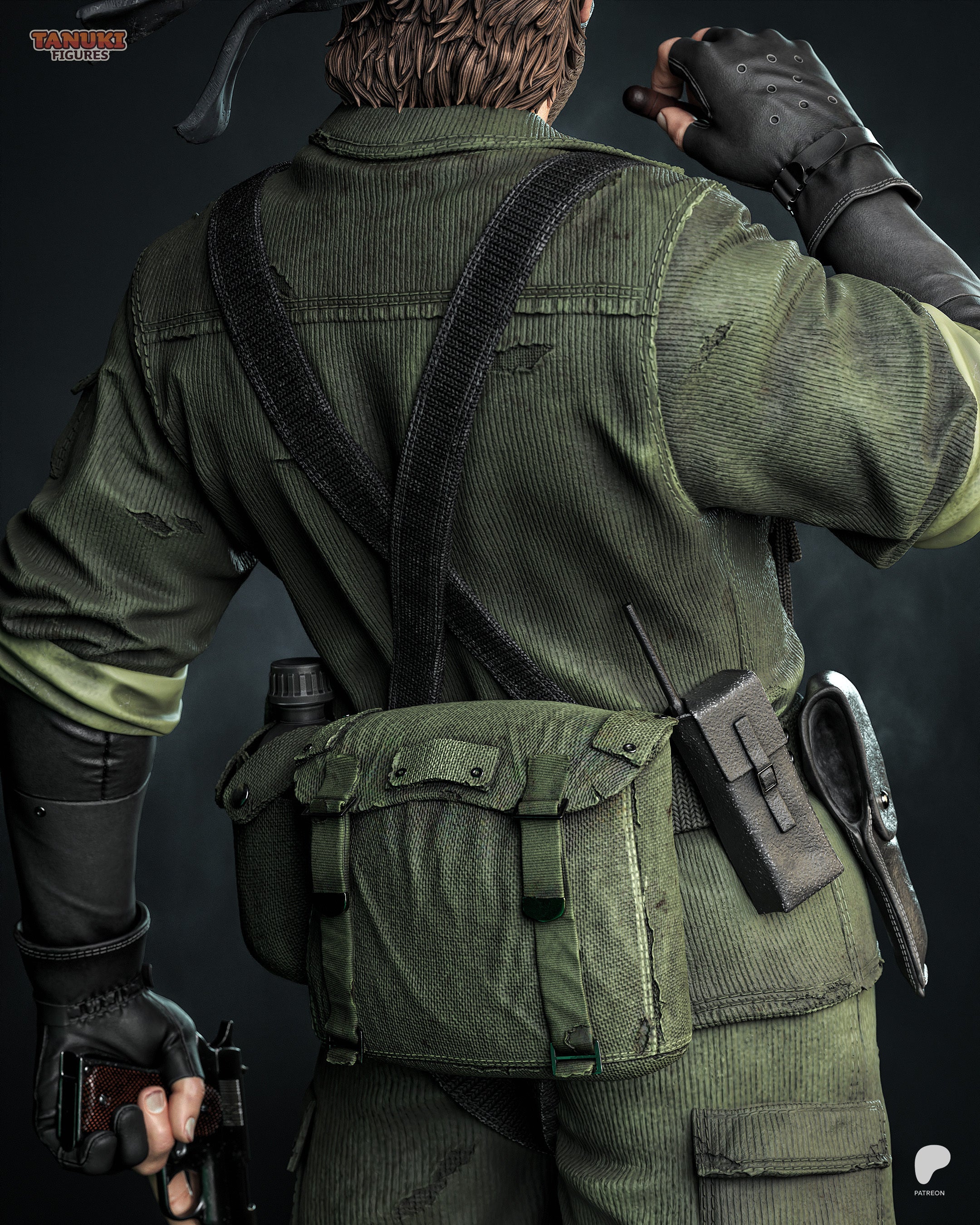 Big Boss (Naked Snake) | Metal Gear Solid | Fan Art | Fully Magnetized Collectible Figurine