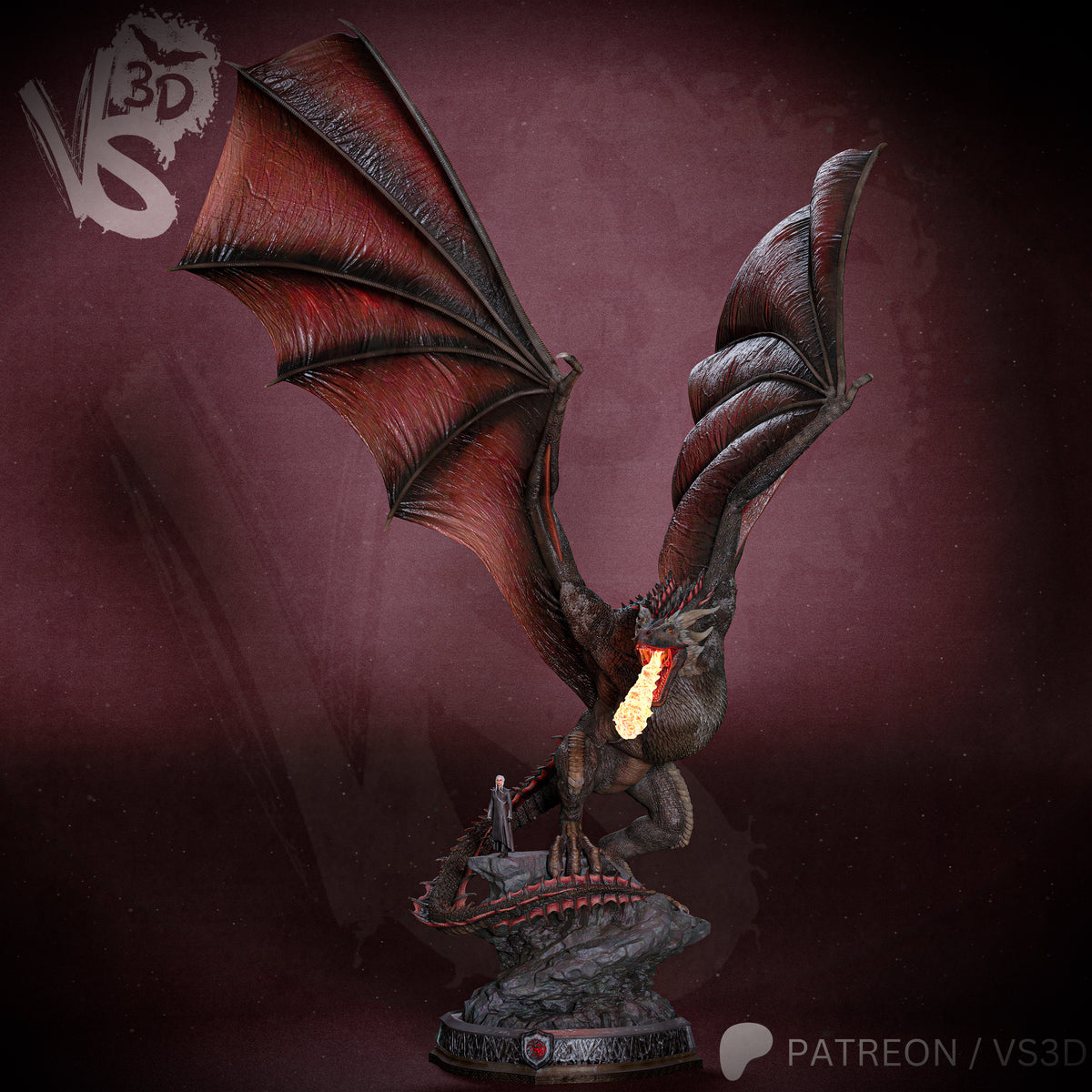 Drogon & Daenerys | Game of Thrones Fan Art | Fully Magnetized Collectible Figurine