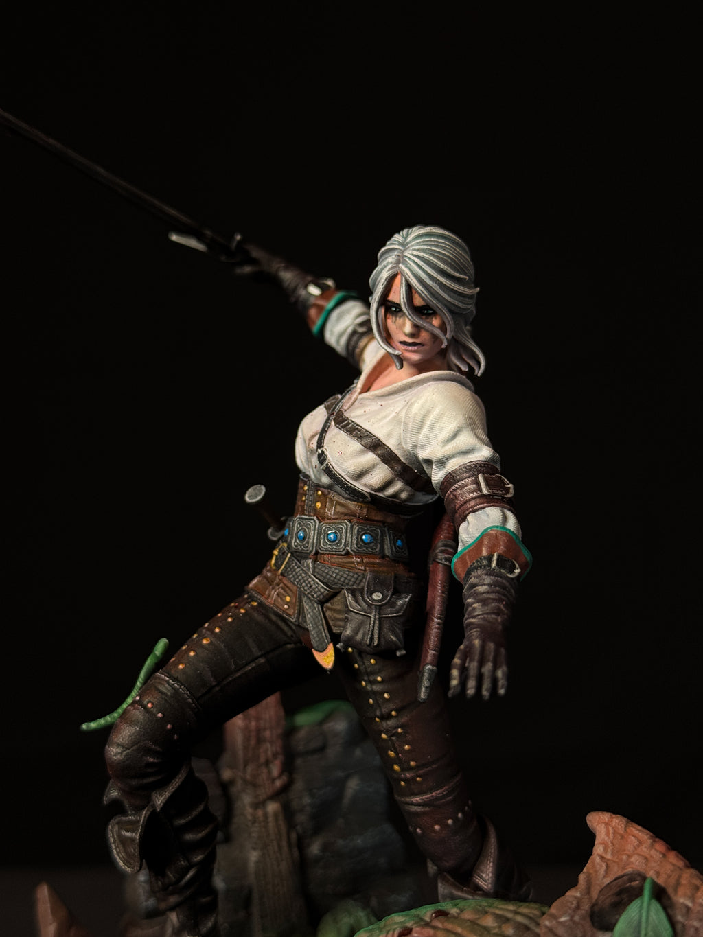 Ciri Diorama | The Witcher 3 | Fan Art | Fully Magnetized Collectible Figurine