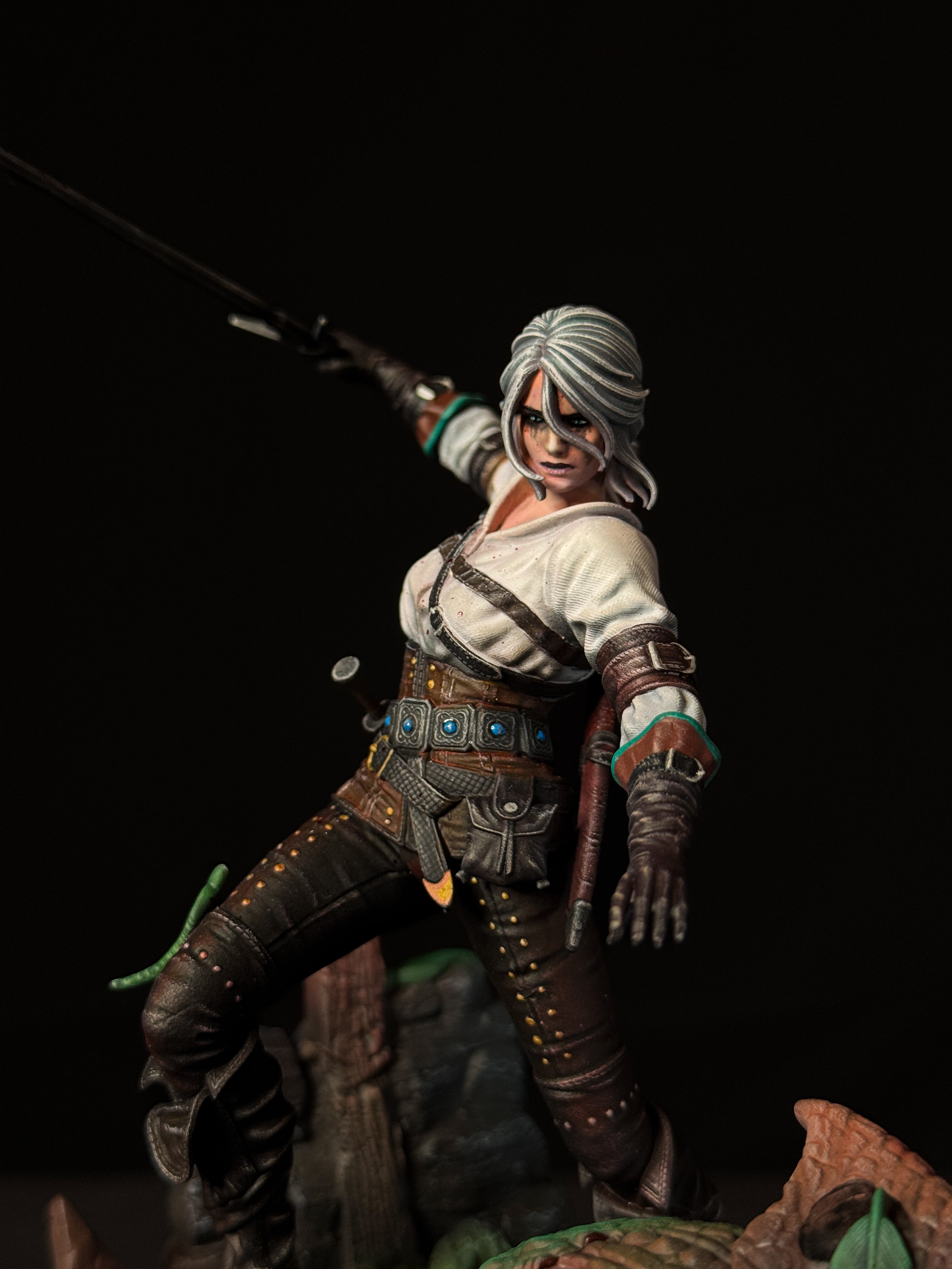 Ciri Diorama | The Witcher 3 | Fan Art | Fully Magnetized Collectible Figurine