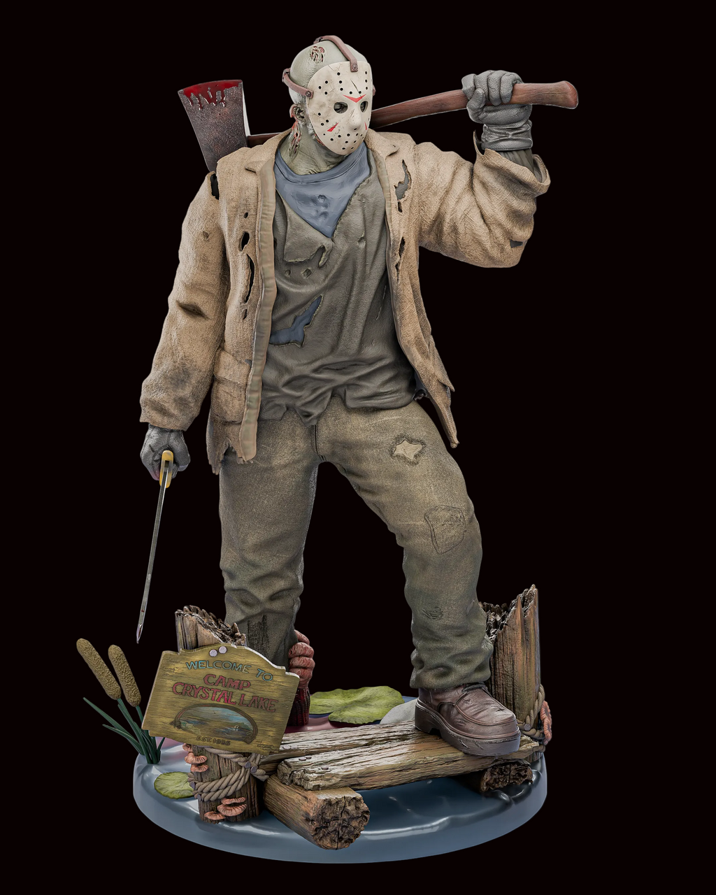 Jason Voorhees (Freddy vs. Jason) | Friday the 13th | Fan Art | Fully Magnetized Figurine