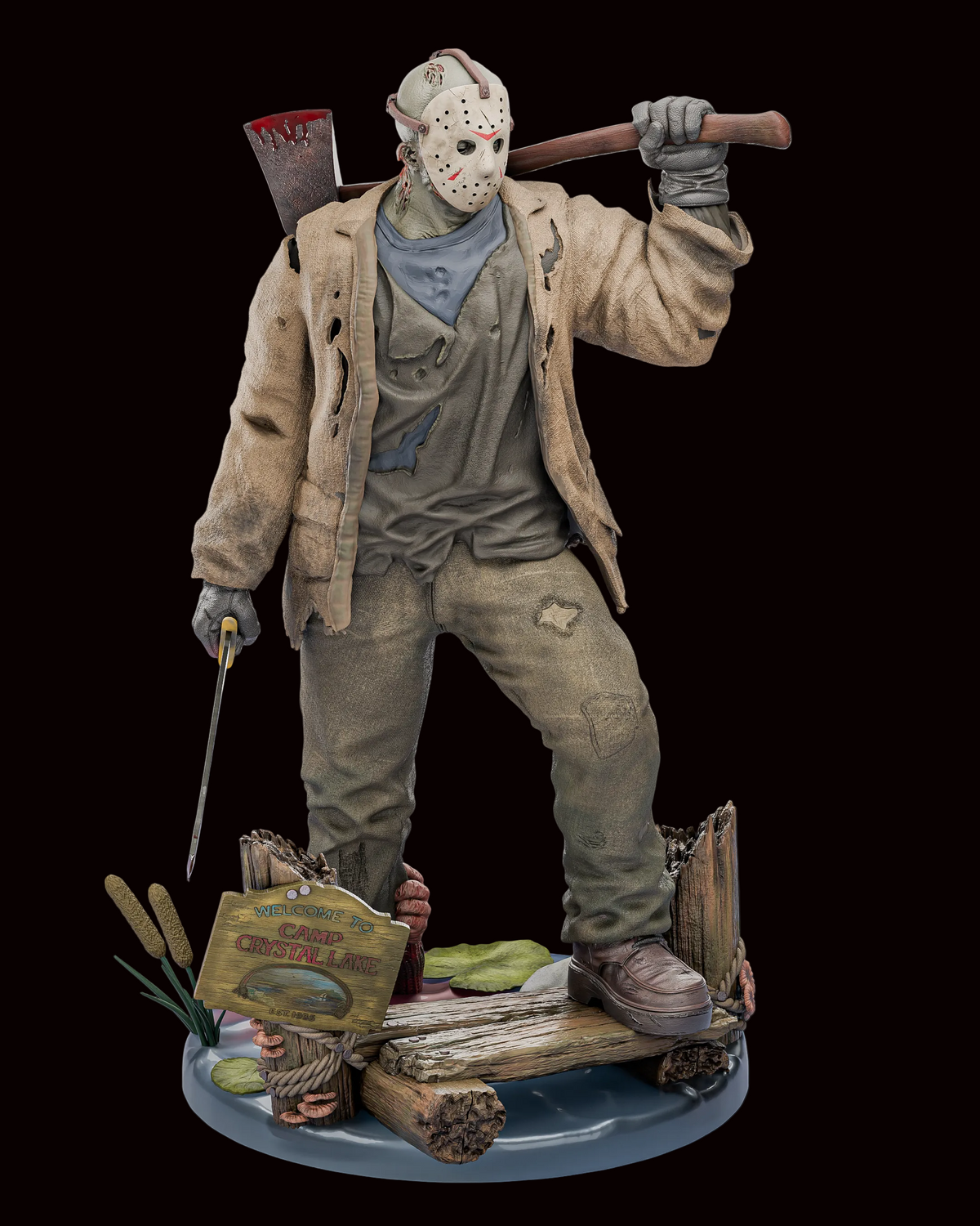 Jason Voorhees (Freddy vs. Jason) | Friday the 13th | Fan Art | Fully Magnetized Figurine