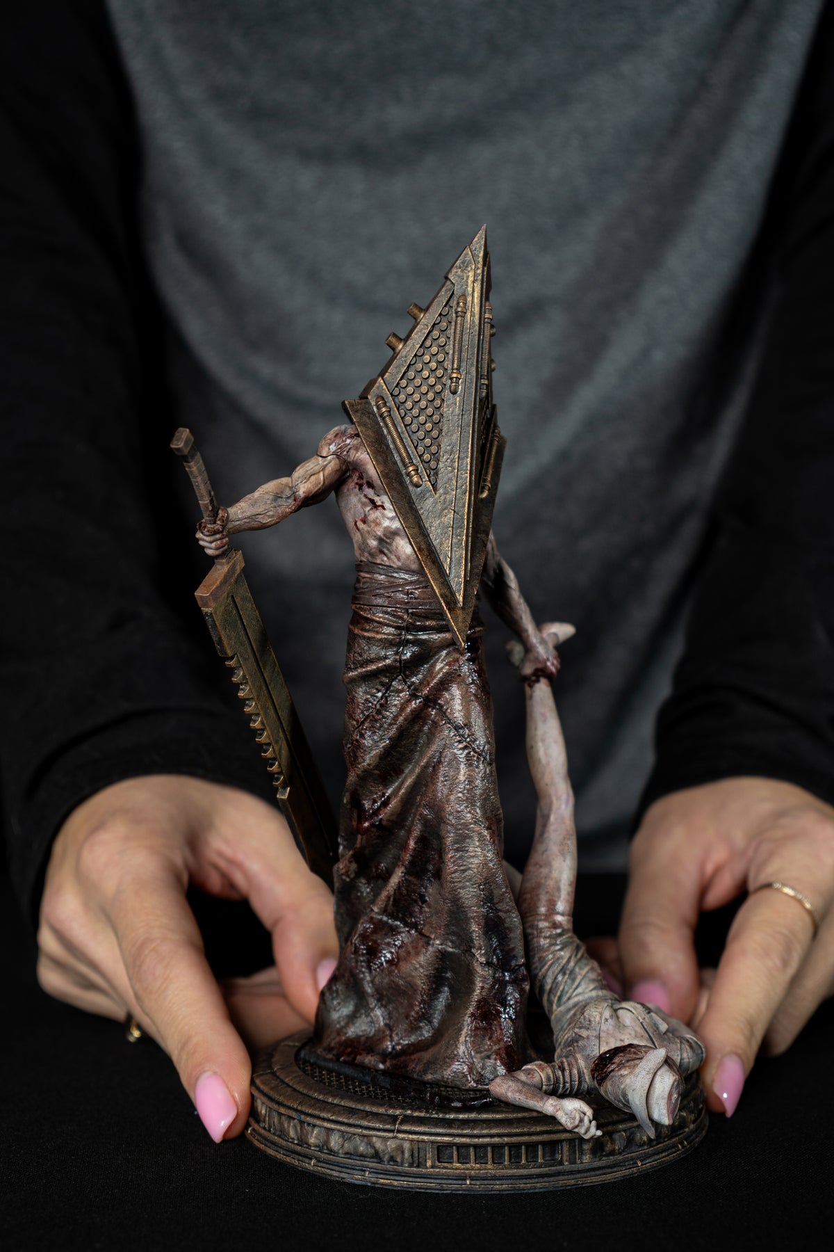 Pyramid Head & Nurse | Silent Hill | Fan Art | Fully Magnetized Collectible Diorama
