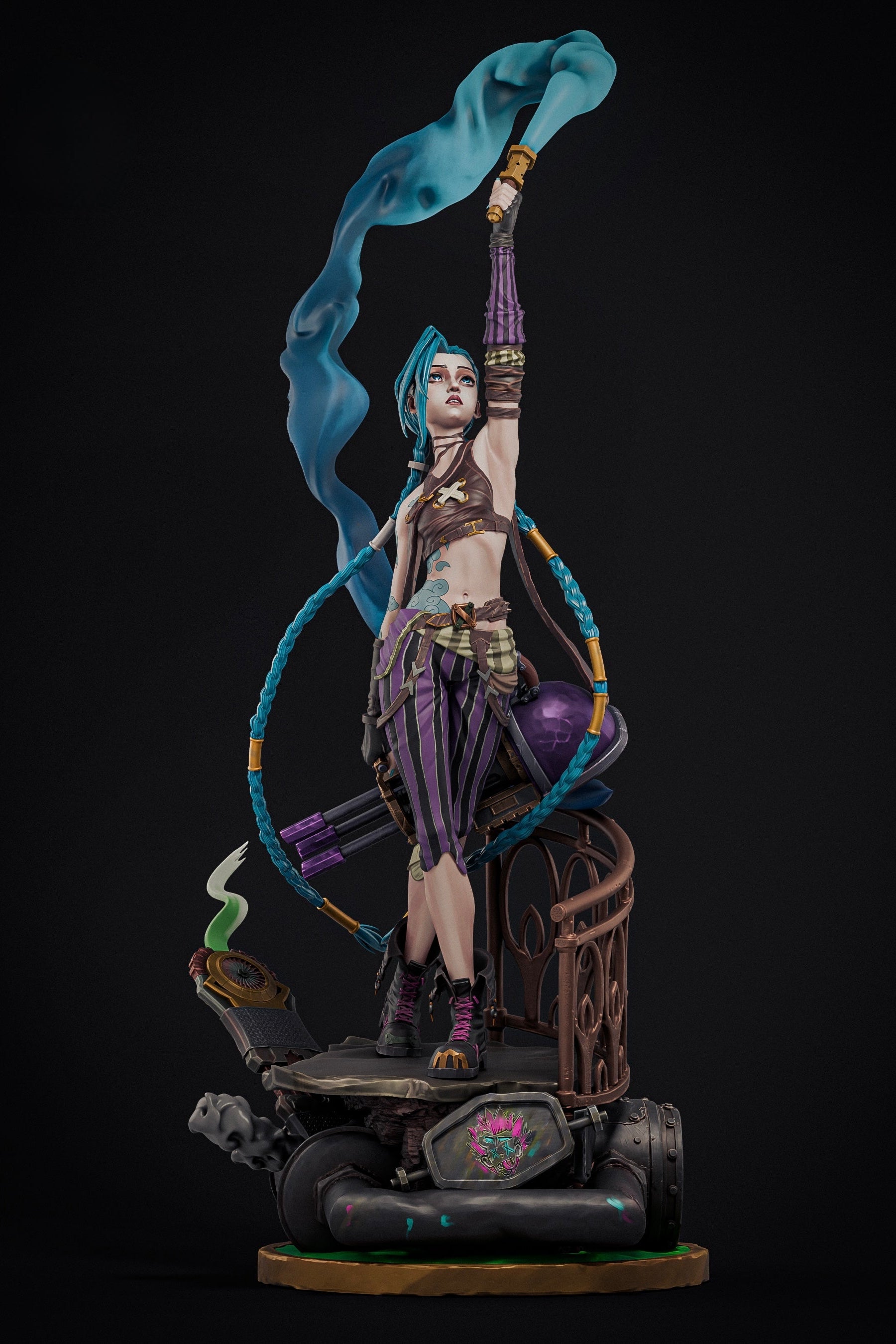 Jinx | Arcane | Fan Art | Fully Magnetized Collectible Figurine