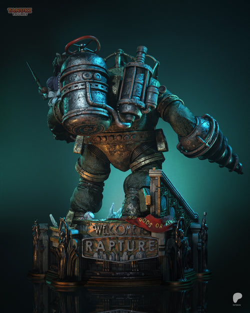 Big Daddy & Little Sister | BioShock | Fan Art | Fully Magnetized Collectible Diorama