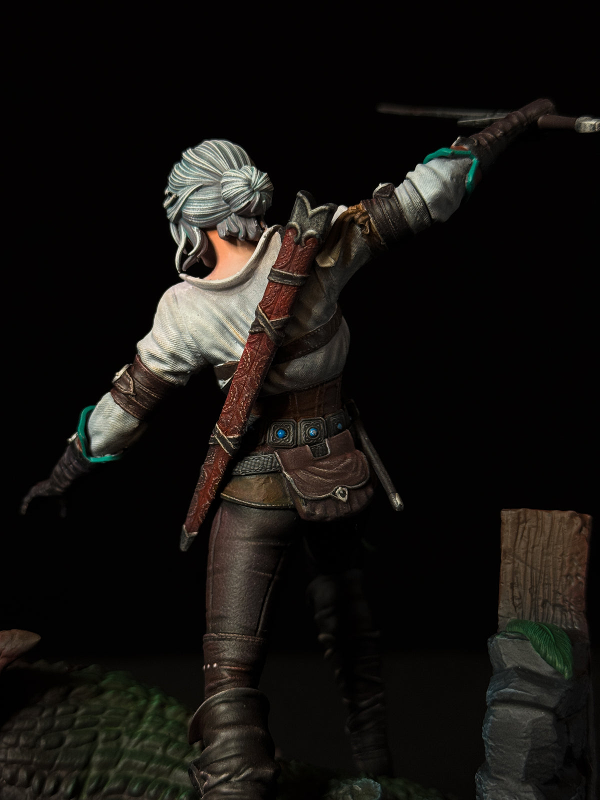 Ciri Diorama | The Witcher 3 | Fan Art | Fully Magnetized Collectible Figurine