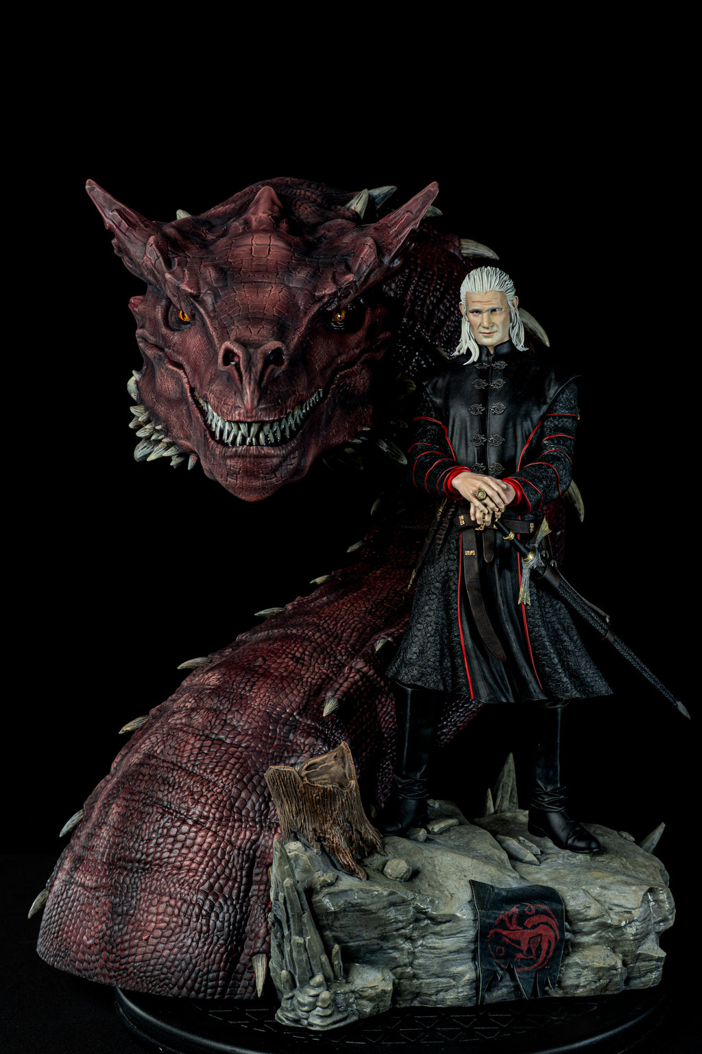 Daemon Targaryen & Caraxes | House of the Dragon Fan Art | Fully Magnetized Collectible Figurine